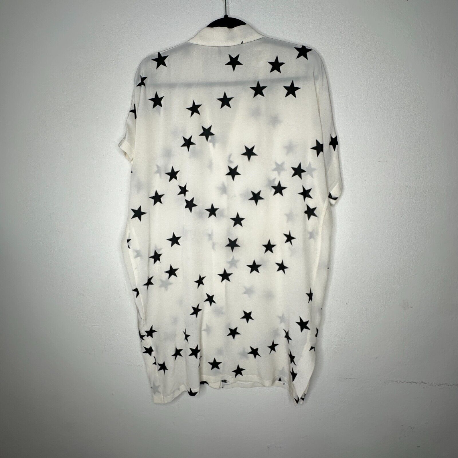 Other Ninivah Khomo Cream Black Star Button Short Sleeve Tunic OS Size XL / US 12-14 / IT 48-50 - 4 Thumbnail