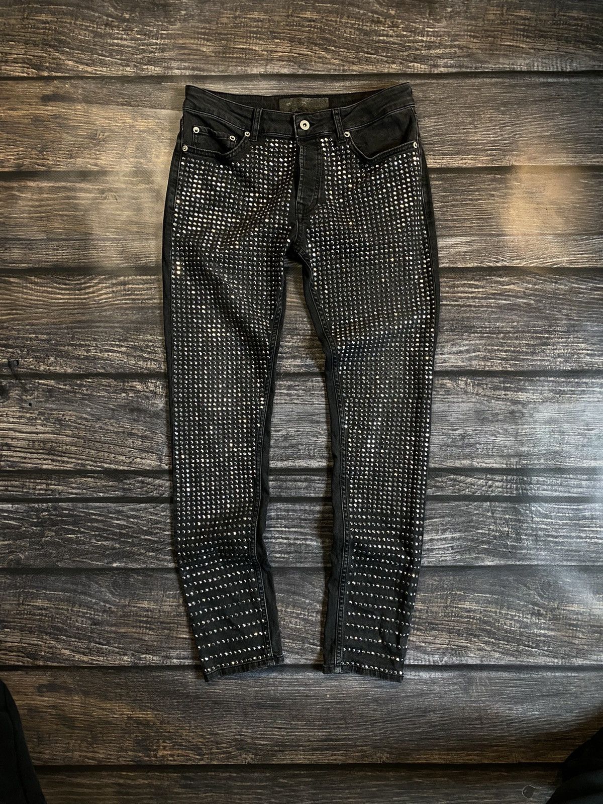Other RARE❗️SKINNY JEANS RICK OWENS STYLE DENIM PANTS SLIM FEATY2K Size US 32 / EU 48 - 1 Thumbnail