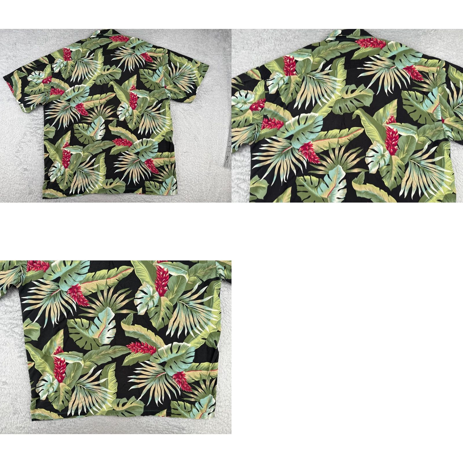Vintage VINTAGE Robert Stock Shirt Men Extra Large Black Floral Cotton Blend Hawaiian Size US XL / EU 56 / 4 - 9 Thumbnail