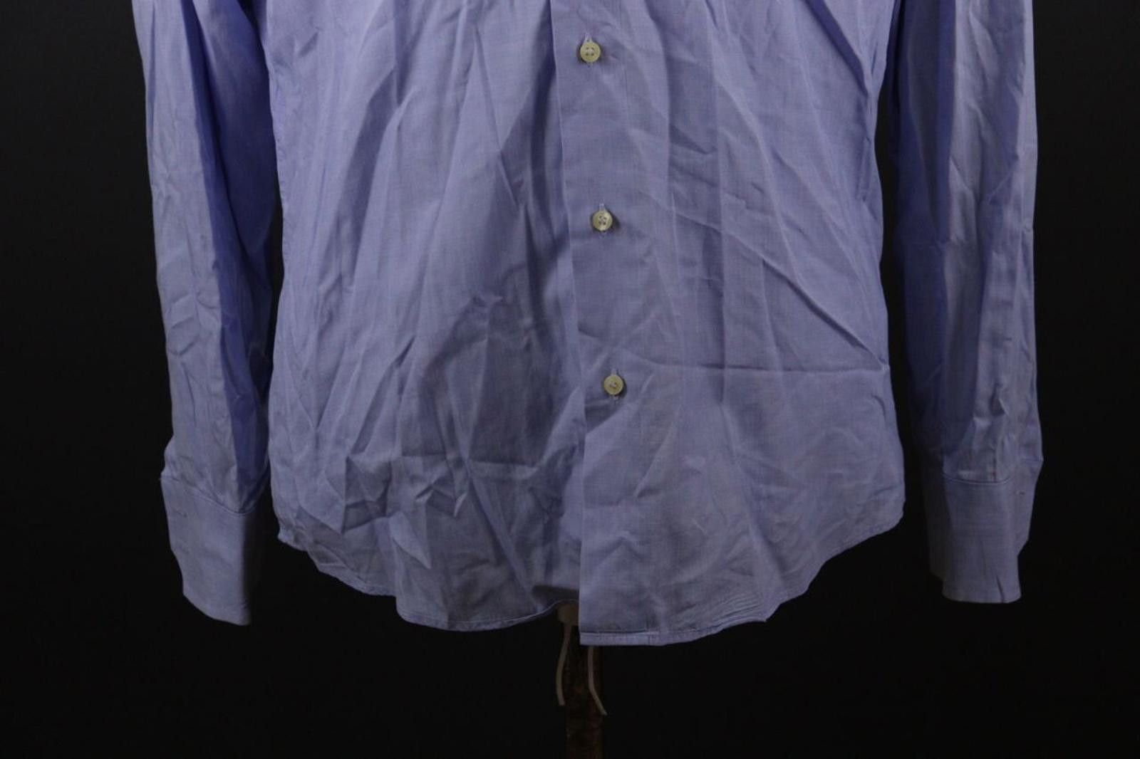 Romeo Gigli Romeo Gigli Milano Blue Button Down Shirt Size 39 / 15 Size US M / EU 48-50 / 2 - 5 Thumbnail