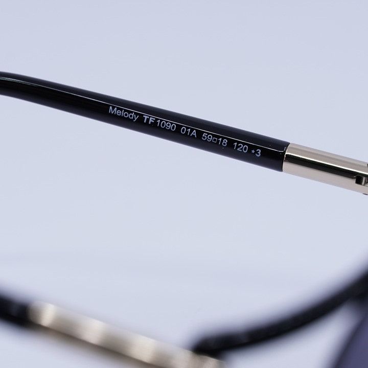 Tom Ford Tom Ford Melody FT1090 01A Sunglasses Shiny Black Geometric Size ONE SIZE - 5 Thumbnail