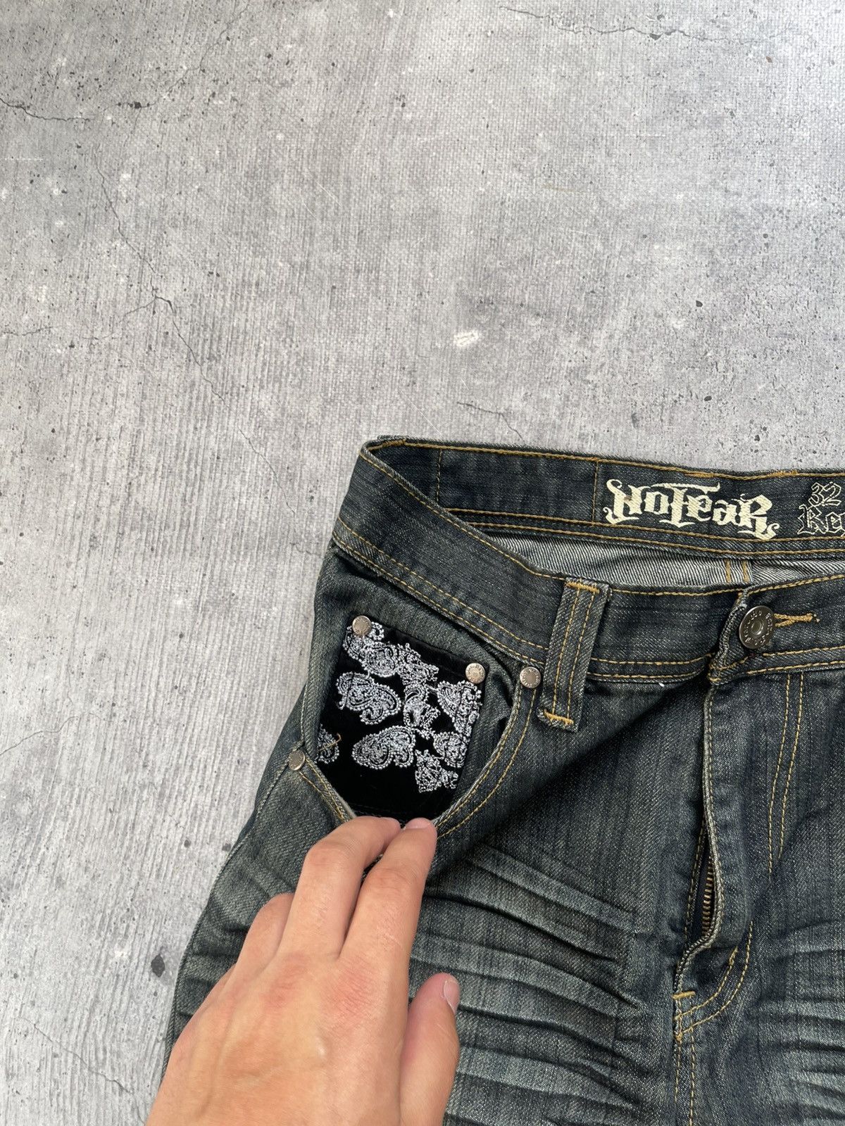 No Fear Vintage Baggy Jeans No Fear Hype Style Size 32 Size US 32 / EU 48 - 7 Thumbnail