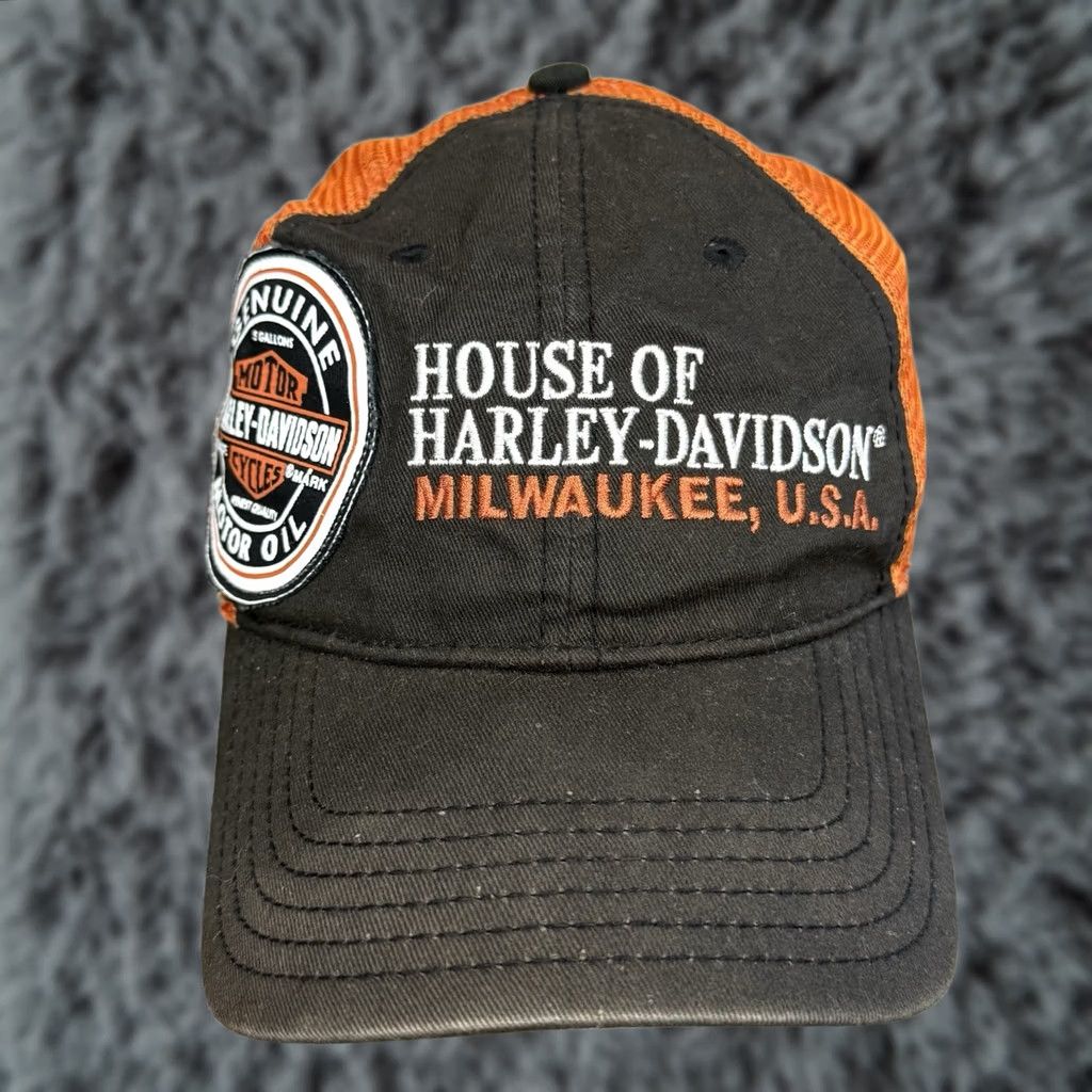 Harley Davidson VINTAGE Harley Davidson Screamin Eagle Hat Men’s Strapback Biker Motorcycle Size ONE SIZE - 1 Thumbnail