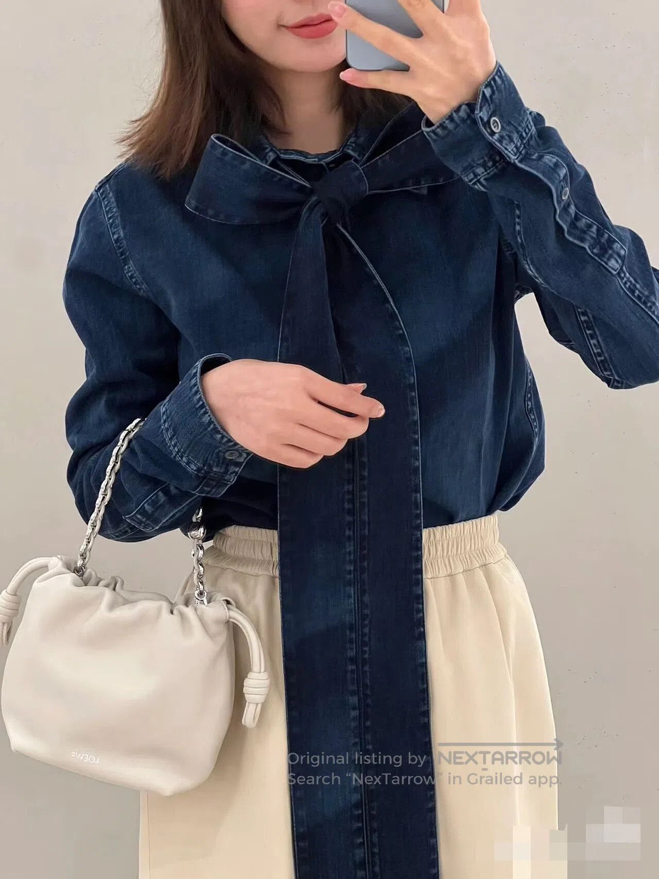Loewe LOEWE Blue Bow Denim Jacket. Size M / US 6-8 / IT 42-44 - 2 Thumbnail