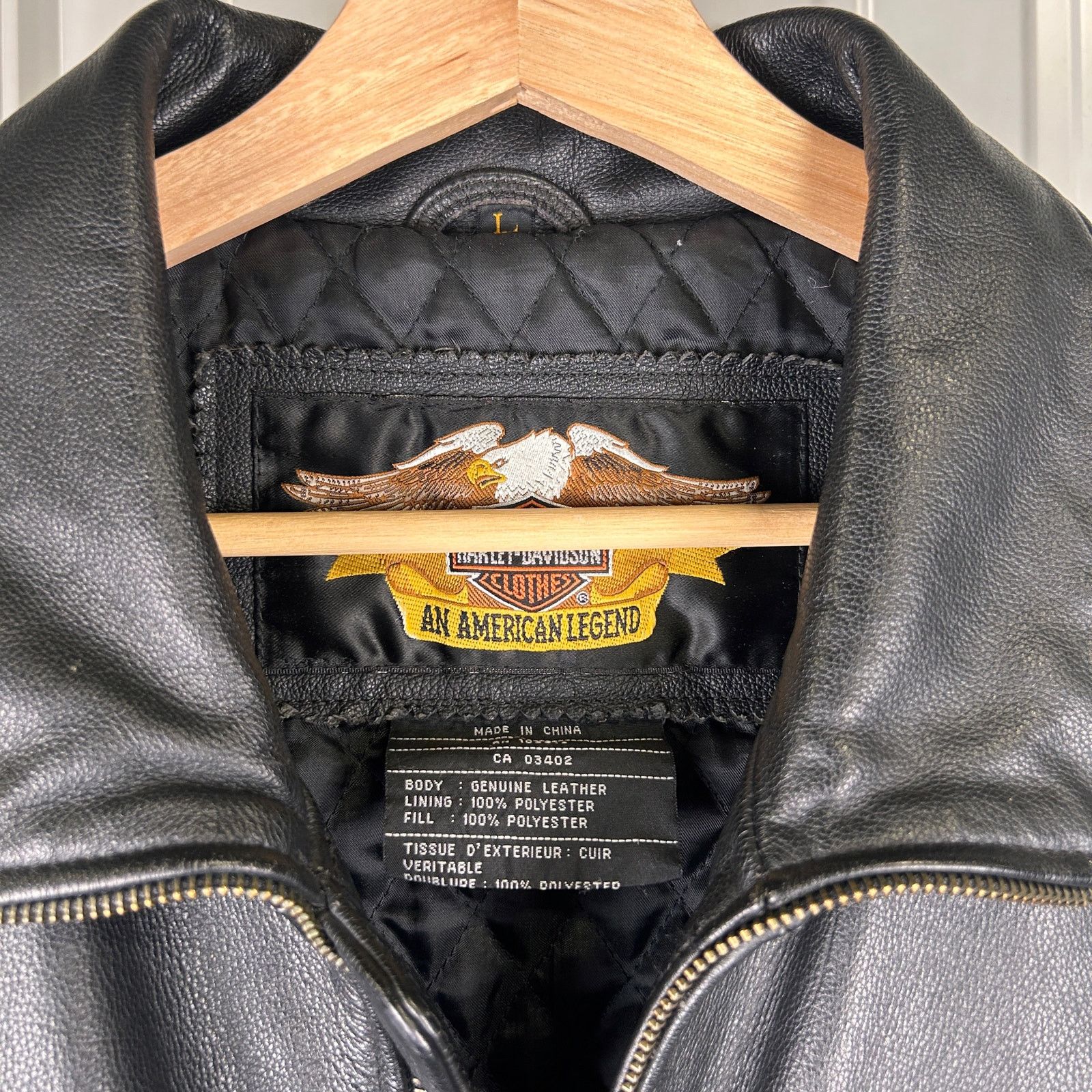Harley Davidson Harley Davidson Flame Sleeves Ride Free Large Leather Jacket Size US L / EU 52-54 / 3 - 5 Thumbnail