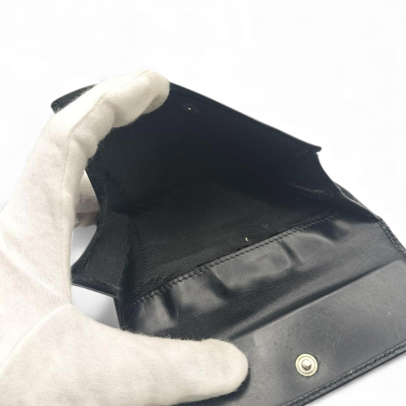 Prada Prada - Black Leather Wallet Size ONE SIZE - 5 Thumbnail