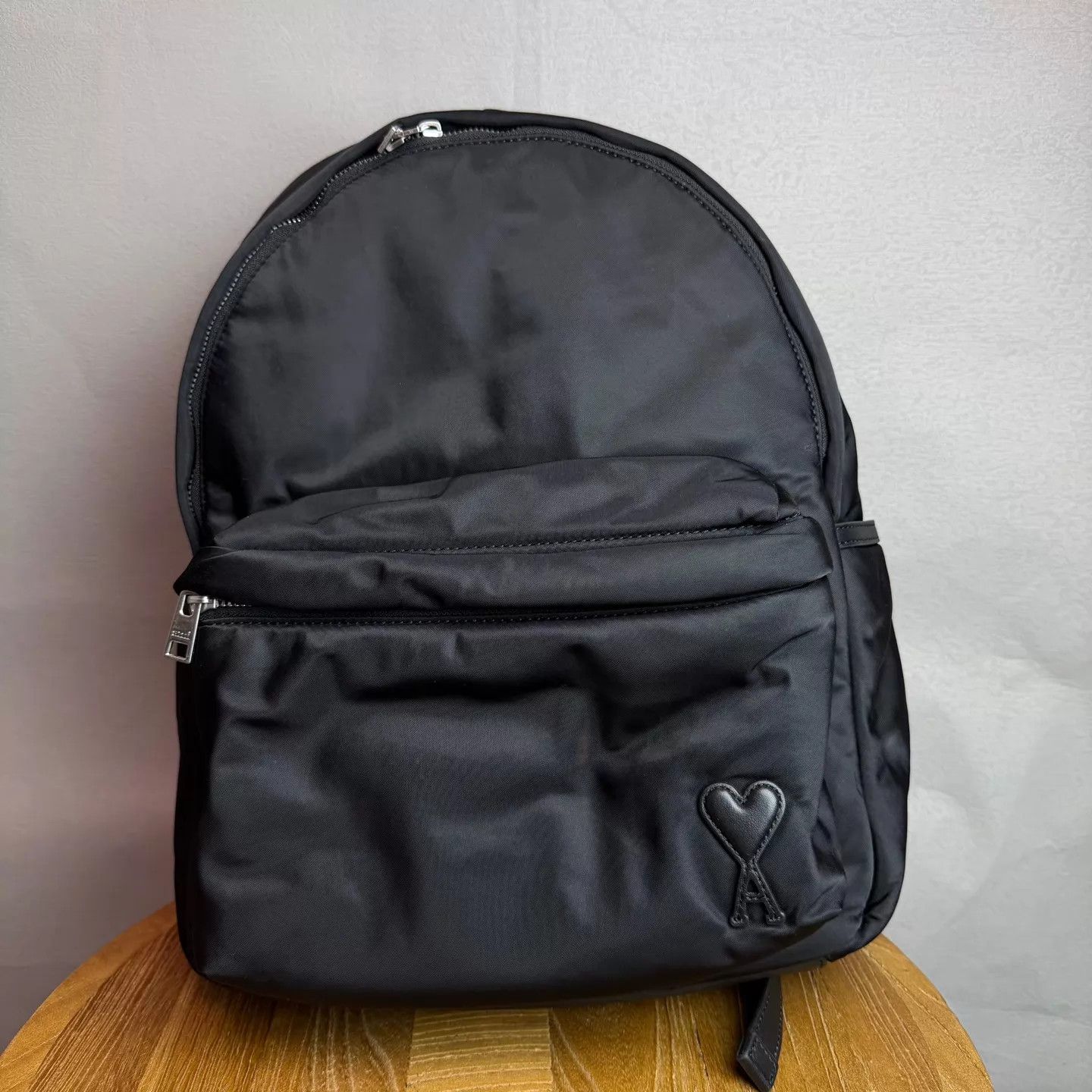 Amiri AMI Marcel heart logo backpack black 2 wears 98 new Size ONE SIZE - 1 Thumbnail