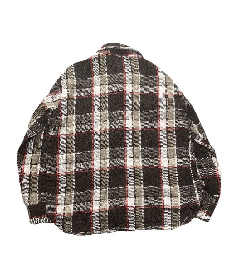 CPO × Japanese Brand × Vintage 70’s CPO Plaid Flannel Shirt Linen Blend Blanket Shirt Size US M / EU 48-50 / 2 - 4 Thumbnail