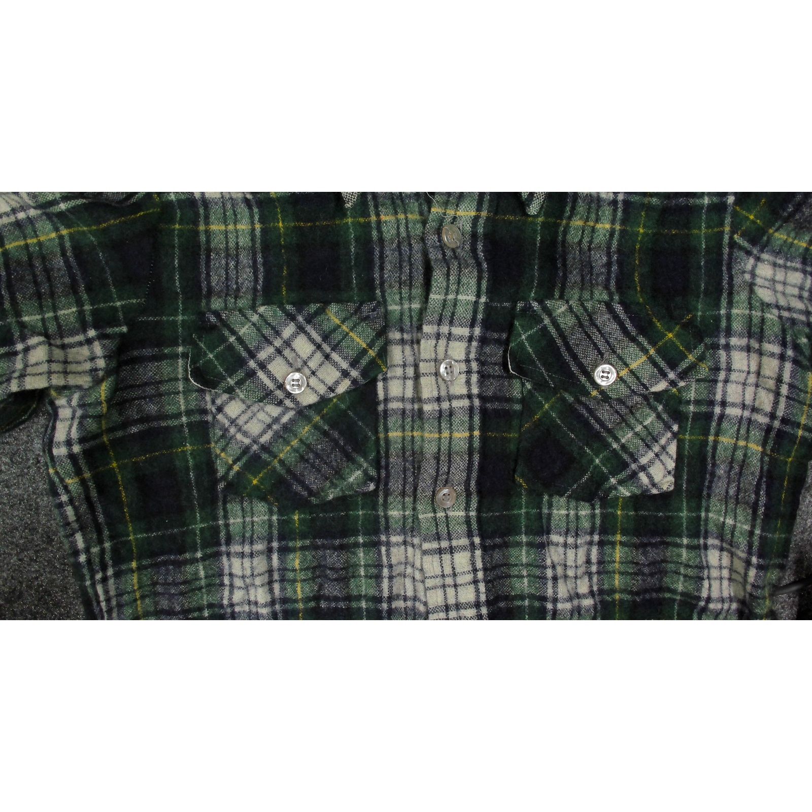 Vintage Brewster Wool O' The West 1970s Single Needle Plaid Shacket Size S / US 4 / IT 40 - 10 Thumbnail