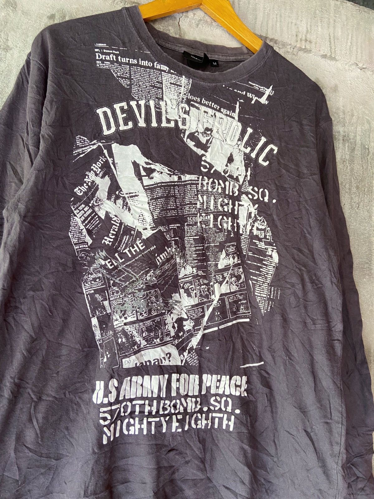 Japanese Brand OXFAM DEVILS FROLIC NIGHTY FIGHTH LONG SLEEVE Size US M / EU 48-50 / 2 - 5 Thumbnail