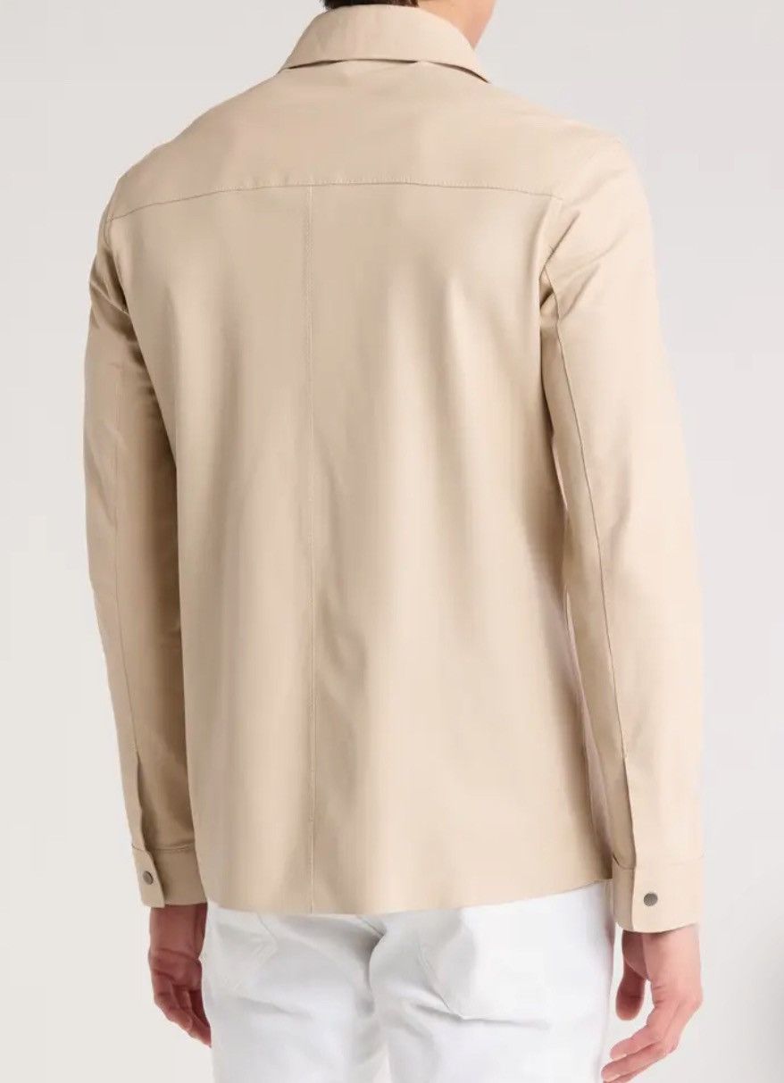 John Varvatos Leather Snap Front Shirt Jacket Size EU 54 USA 44 Size US L / EU 52-54 / 3 - 4 Thumbnail