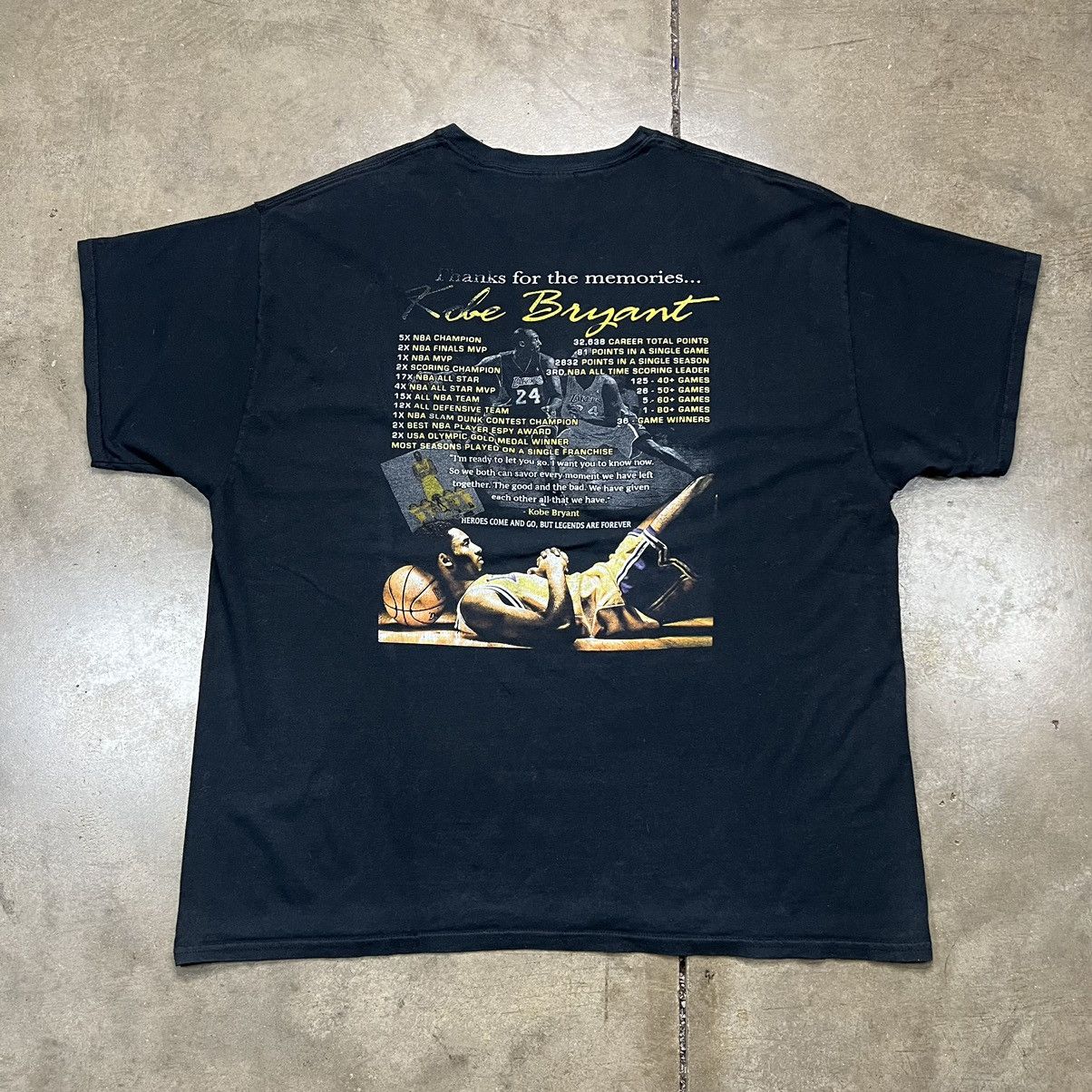 NBA × Vintage Vintage Kobe Bryant Farewell Retirement Lakers NBA T shirt Size US XXL / EU 58 / 5 - 5 Thumbnail