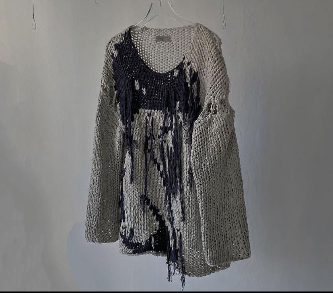Yohji Yamamoto yohji yamamoto pour homme 02aw archive low gauge knit Size US L / EU 52-54 / 3 - 1 Thumbnail
