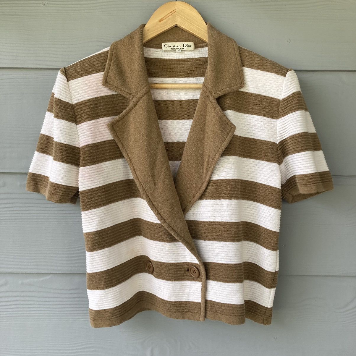 Christian Dior Monsieur Vintage Cristian Dior Brown Knitwear Size M Size M / US 6-8 / IT 42-44 - 1 Thumbnail