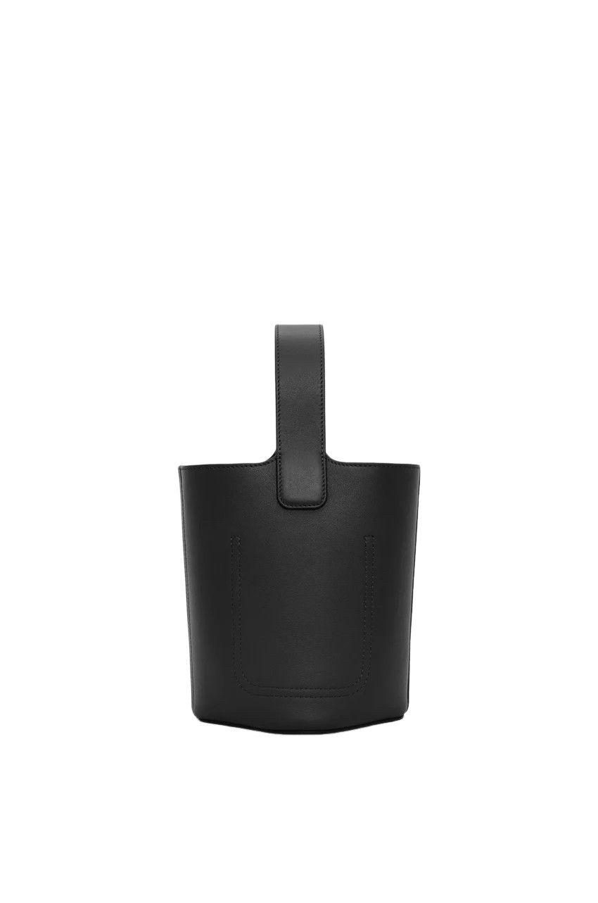 Loewe LOEWE Pebble Mini Black Smooth Leather Bucket Bag Size ONE SIZE - 2 Thumbnail