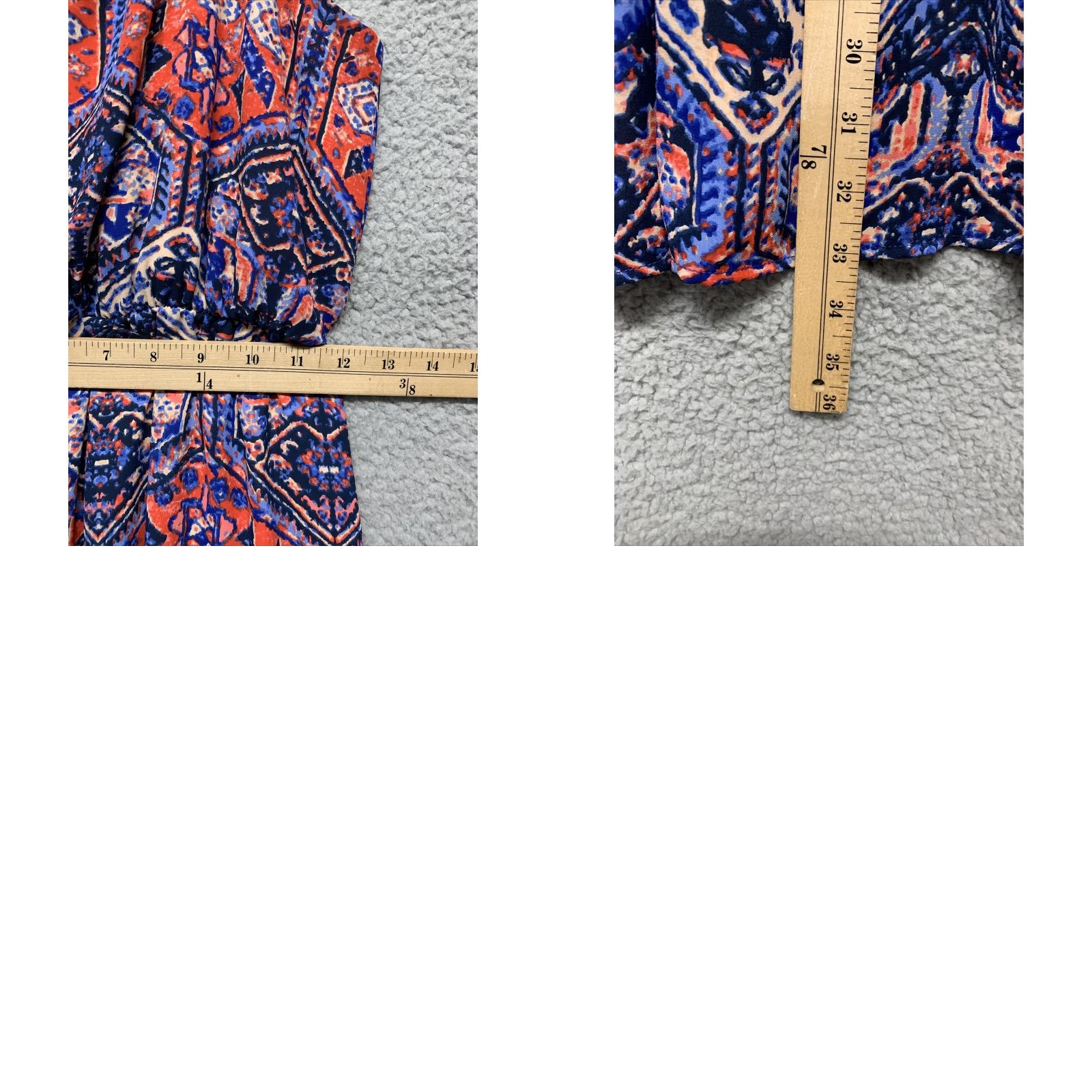 Vintage Everly Dress NWT Womens S Red Blue Ivory Spaghetti Strap Lined Elastic Waist Knee Length USA Sundress Vintage: No Size S / US 4 / IT 40 - 9 Thumbnail