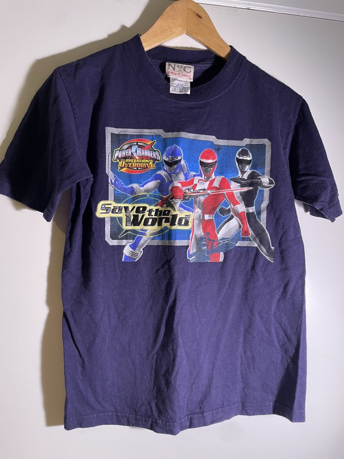 90's 2000's Y2K VTG Vintage Power Rangers TV Show T Shirt