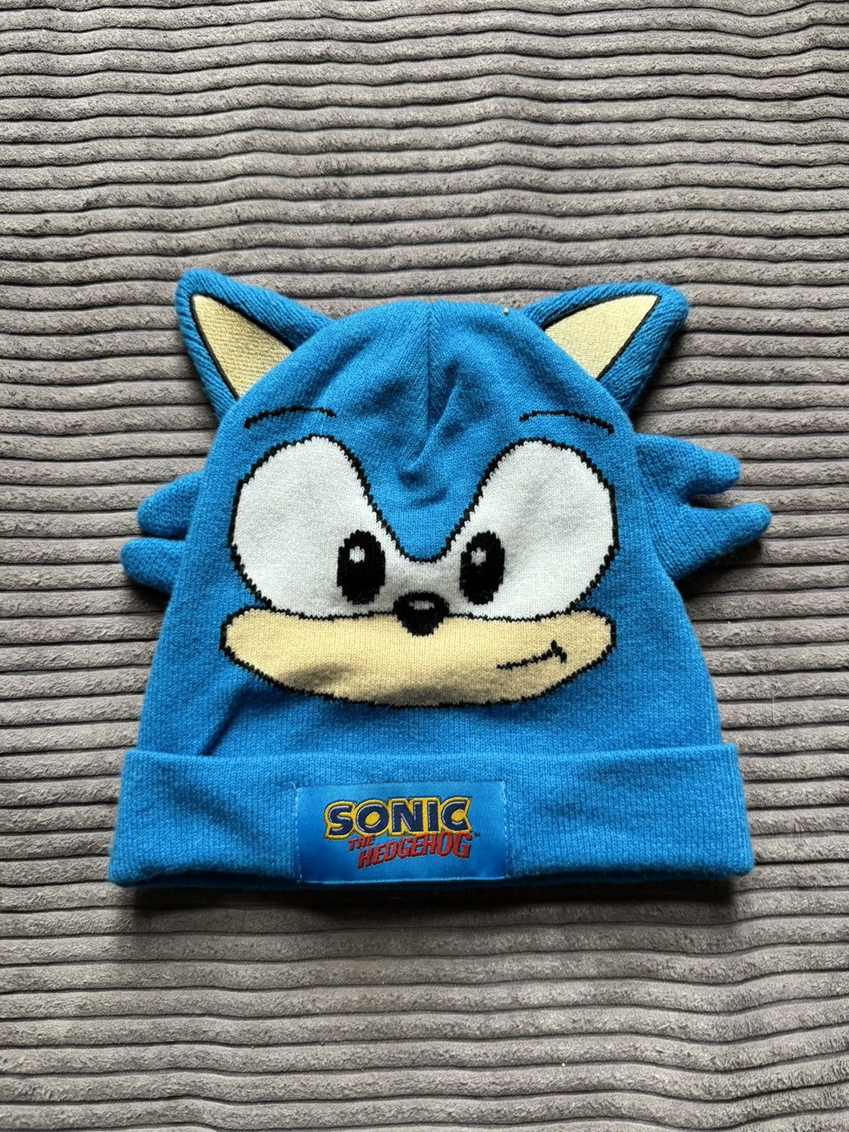 Vintage SEGA Y2K Sonic the Hedgehog Cuffed Beanie Hat Royal Blue Size ONE SIZE - 1 Thumbnail