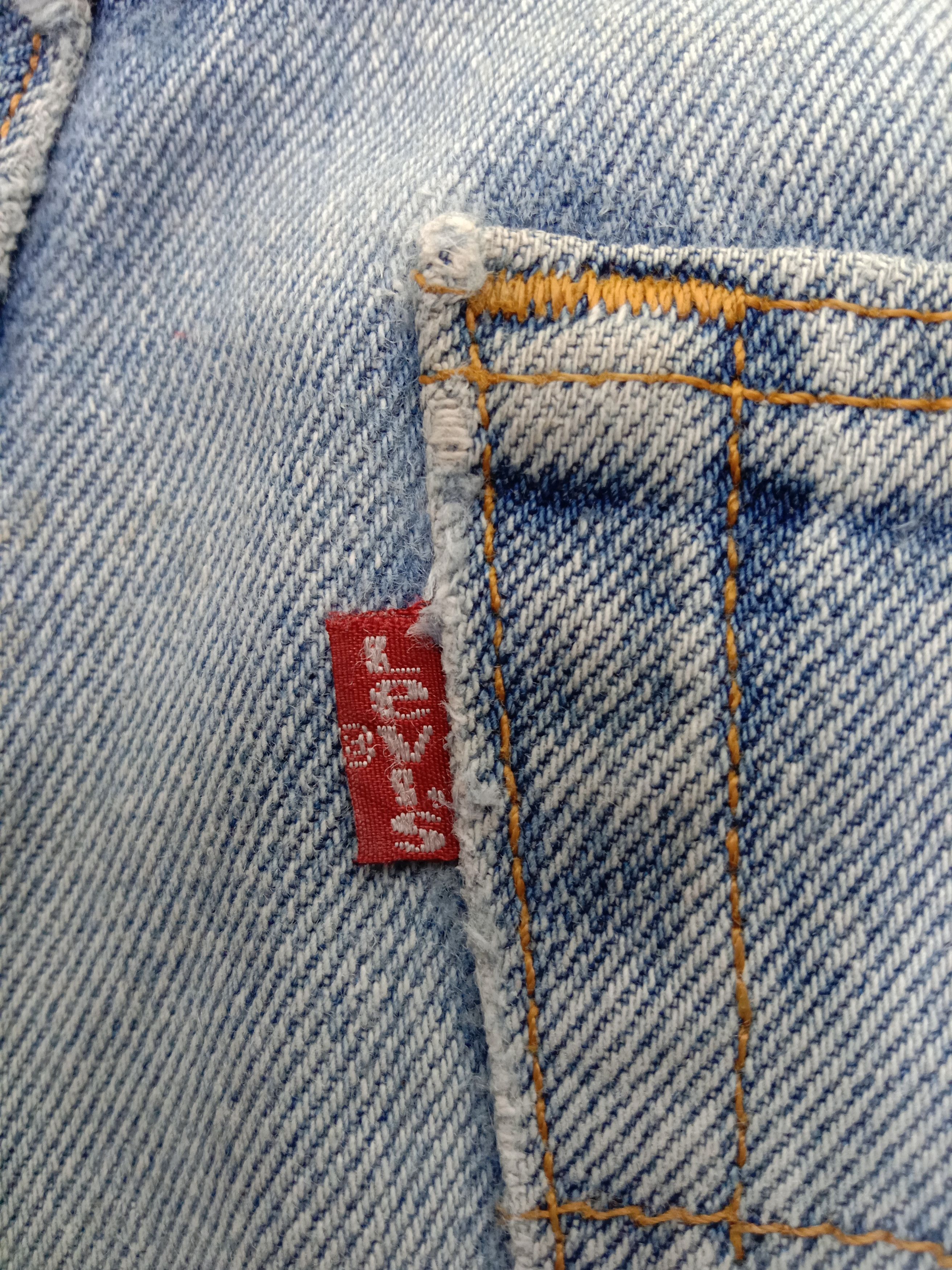 Levi's Vintage 90s Levi's 501 Jeans Light Wash Distressed Denim Size 31" - 11 Thumbnail