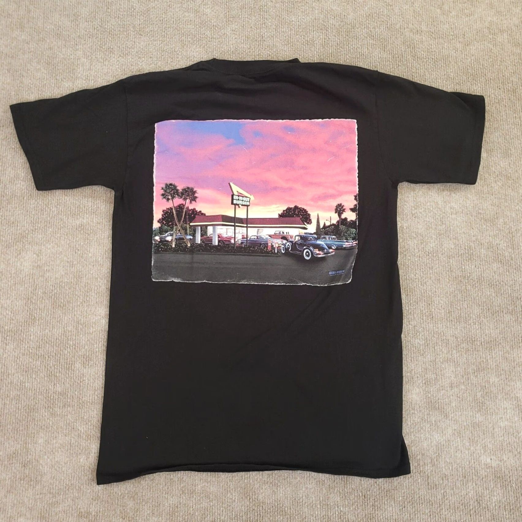 Nike Nike In N Out Texas Graphic T-Shirt Womens Small Black Short Sleeve Crew Neck Size S / US 4 / IT 40 - 7 Thumbnail