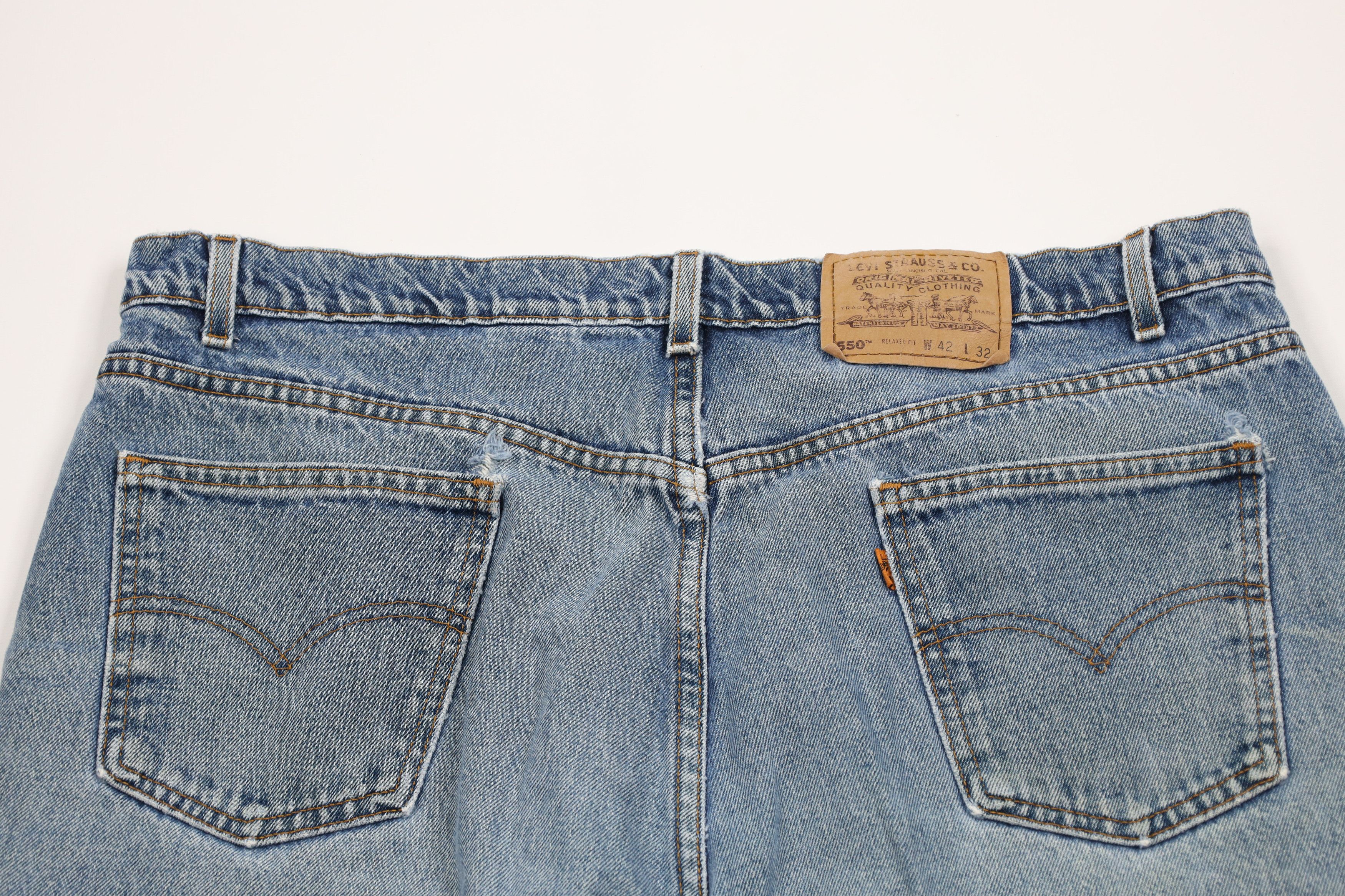 Levi's × Vintage Vintage 90s Levis 550 Orange Tab Relaxed Fit Jeans USA Size US 40 / EU 56 - 12 Thumbnail