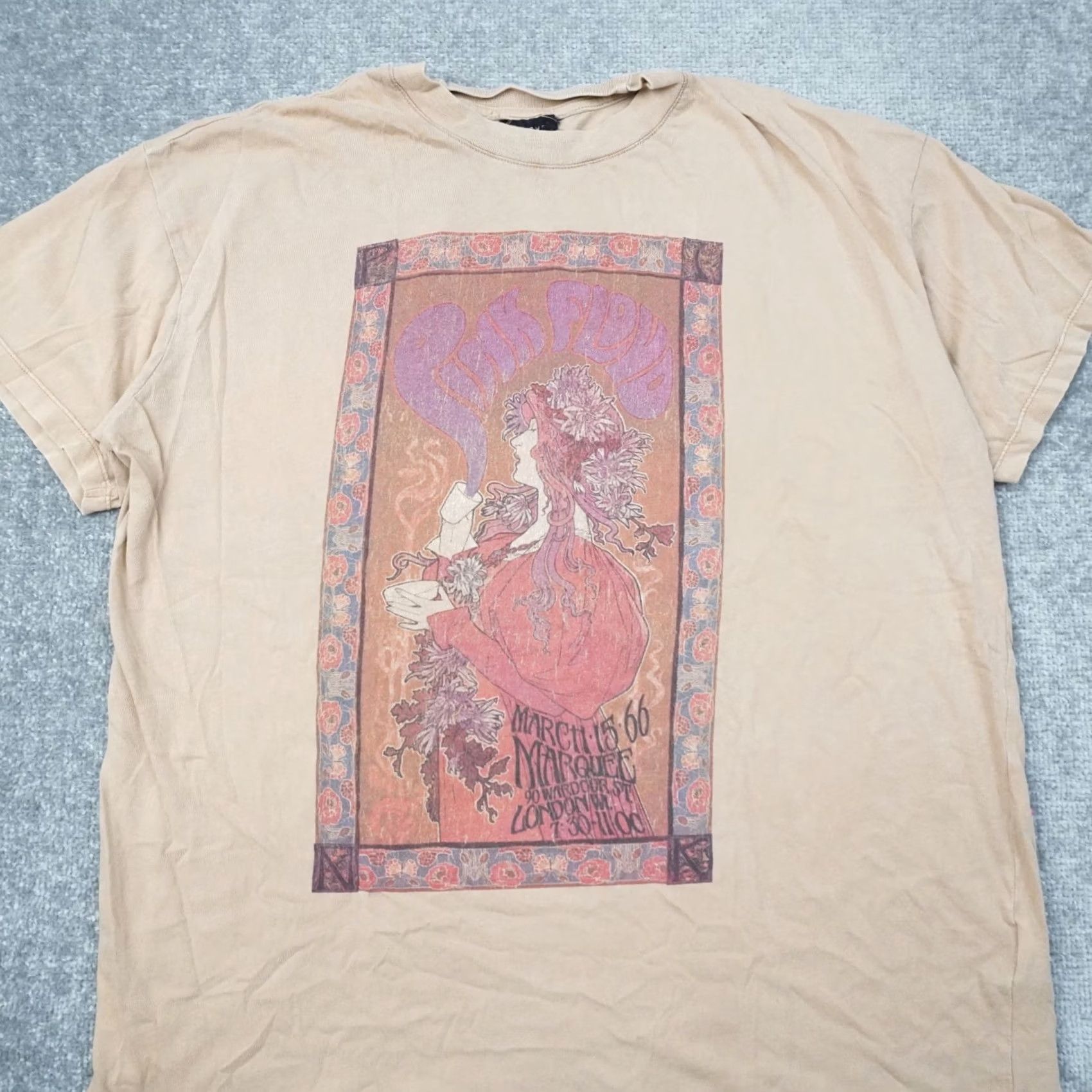 Vintage Pink Floyd Mens Medium Brown Short Sleeve T-Shirt Music Band Size US M / EU 48-50 / 2 - 7 Thumbnail