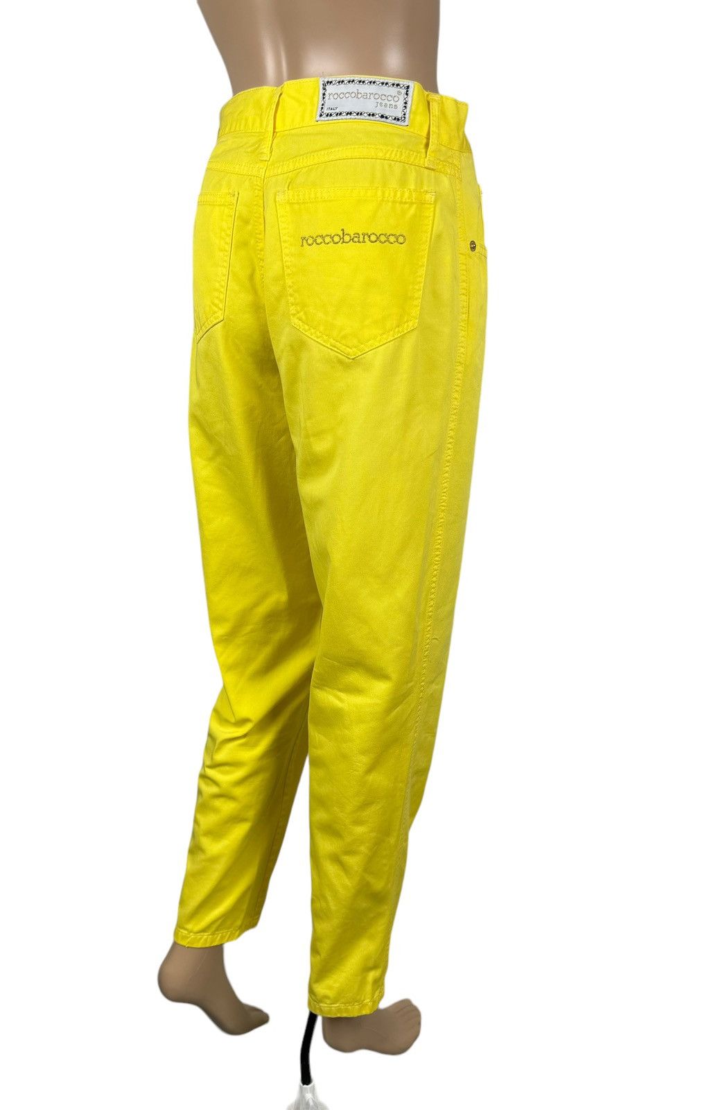 Vintage Roccobarocco Vintage Jeans Yellow Logo Size 29 Size 29" - 1 Thumbnail