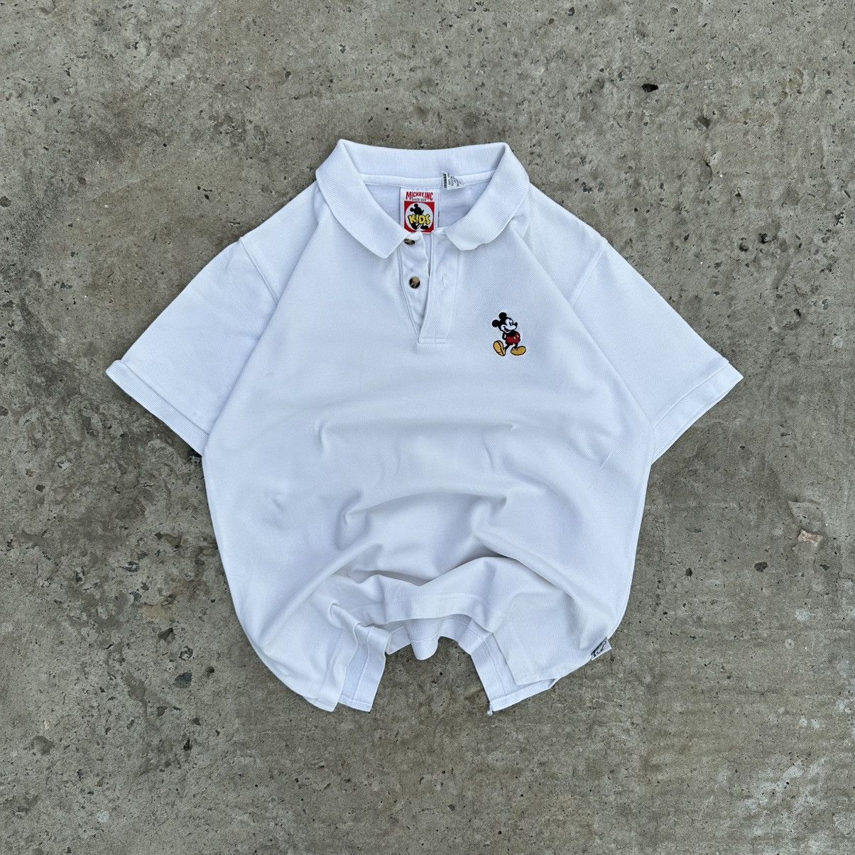 Disney Vintage Retro 90s Kids Mickey Mouse Polo Disney Y2K Size US XXS / EU 40 - 1 Thumbnail