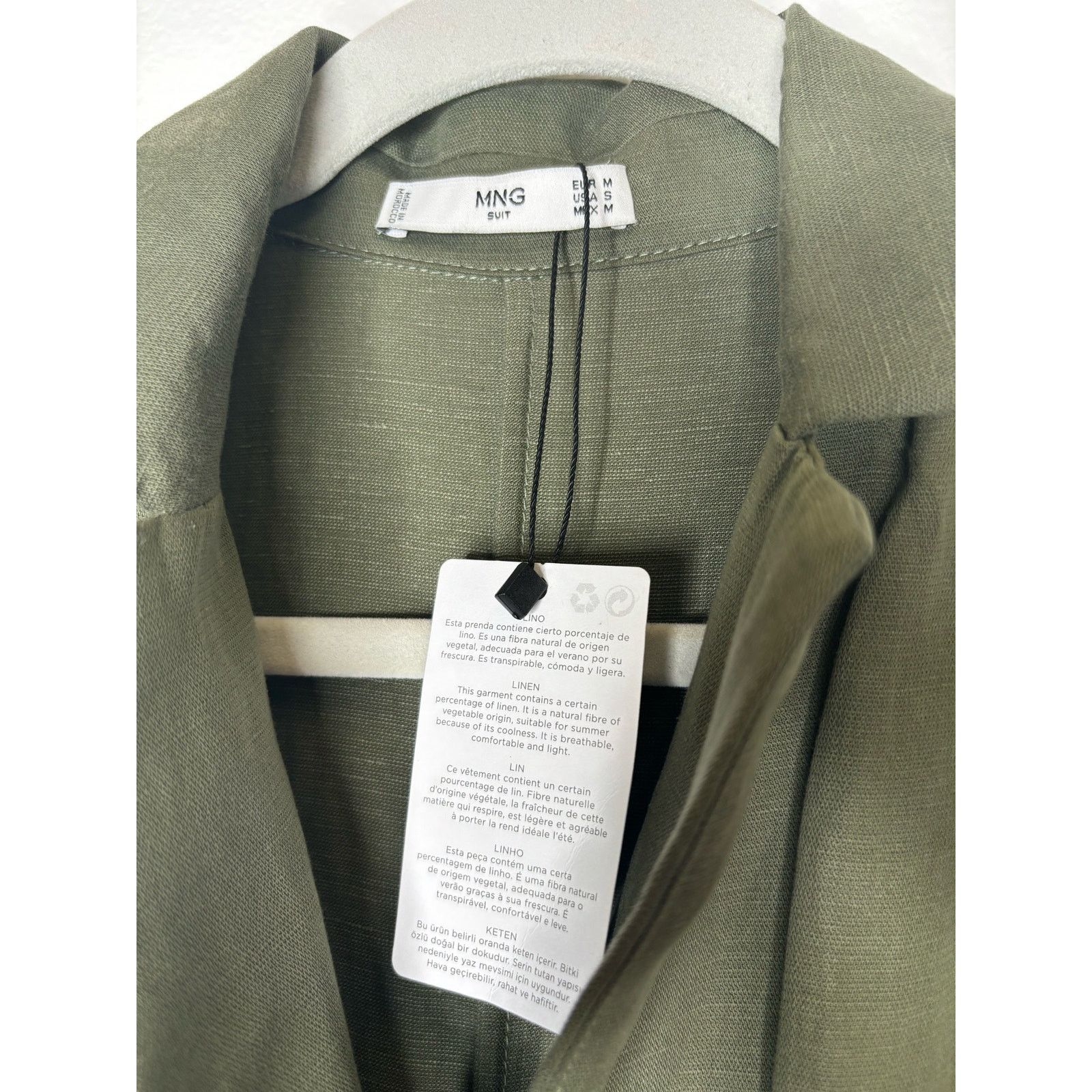 Mango MANGO Long Linen Jumpsuit Size 27" / US 4 / IT 40 - 2 Thumbnail