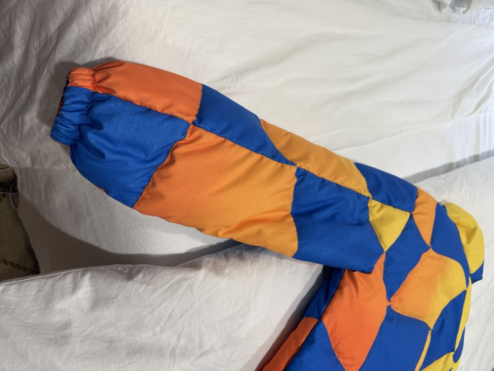 ERL ERL Puffer Jacket Blue, Orange, and Yellow Checkered L Size US L / EU 52-54 / 3 - 9 Thumbnail
