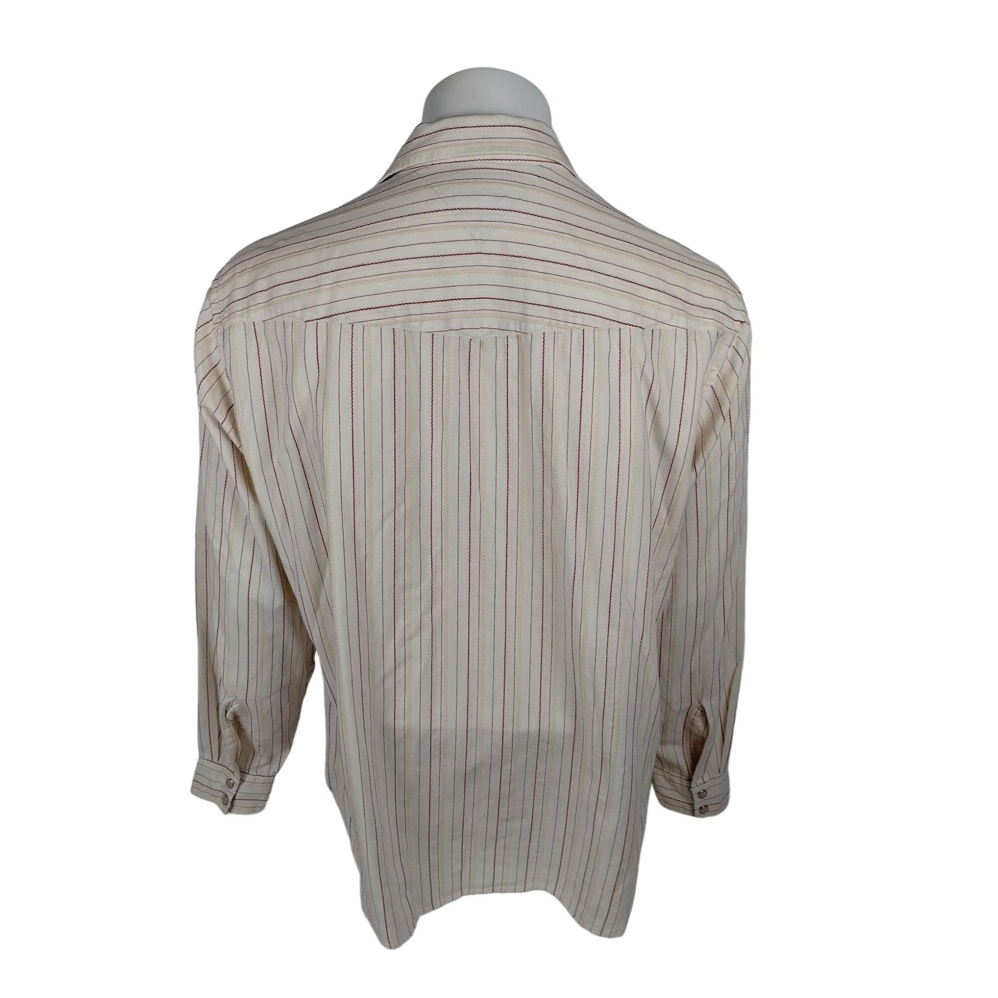 Tommy Jeans Tommy Jeans Mens XL Off White Beige Long Sleeve Button Down Size US XL / EU 56 / 4 - 8 Thumbnail