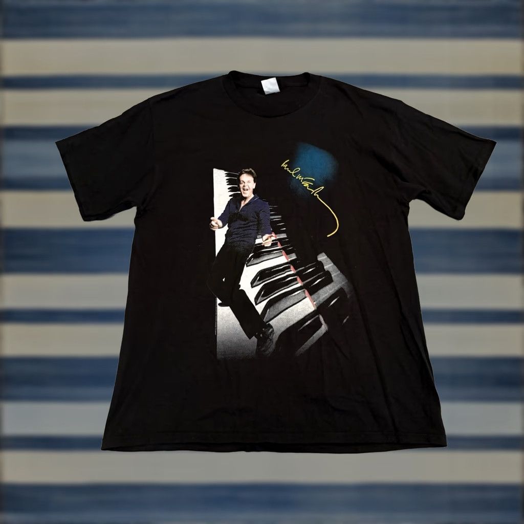 Vintage VINTAGE Paul McCartney Back in the US Concert Tour Black T-Shirt Large Size US L / EU 52-54 / 3 - 1 Thumbnail