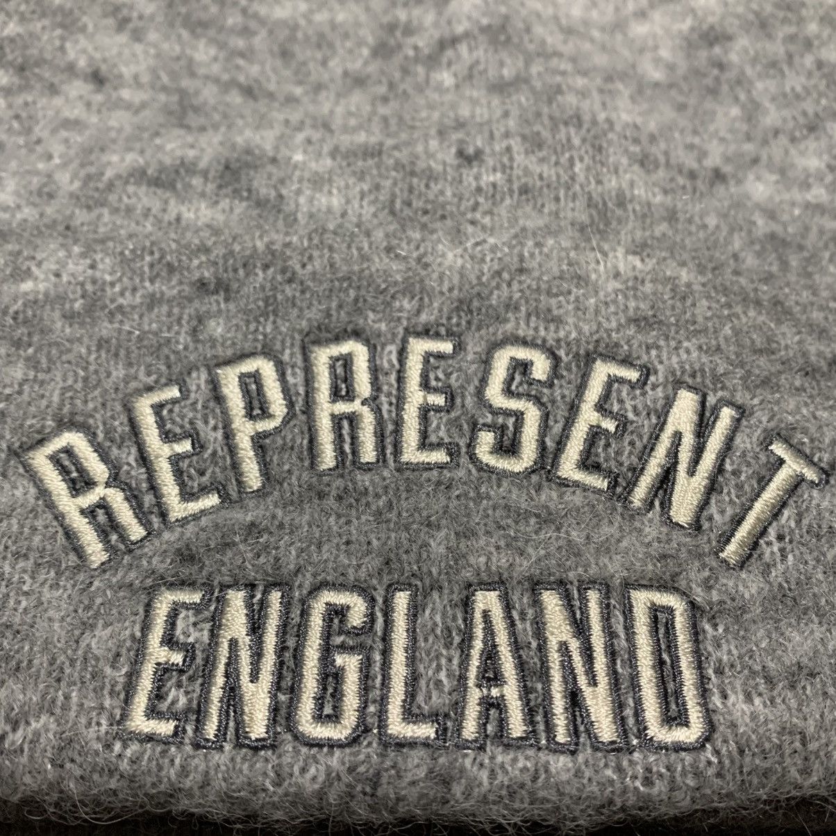 Represent Clo. Represent Beanie England Applique Grey Marl Hat Size ONE SIZE - 3 Thumbnail