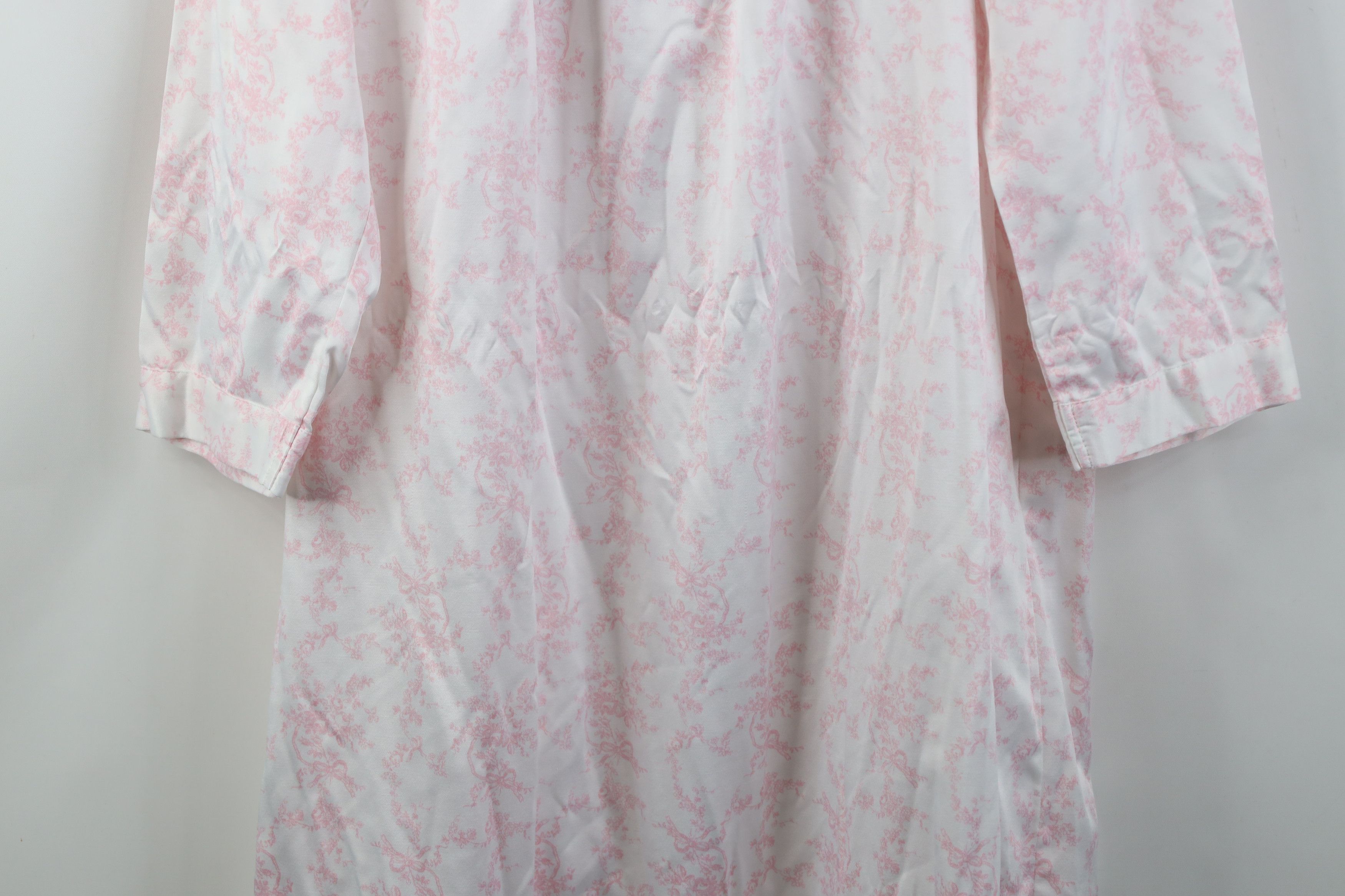 Vintage Vintage 90s Miss Elaine Flower Lace Night Gown Sleep Shirt Size S / US 4 / IT 40 - 15 Thumbnail