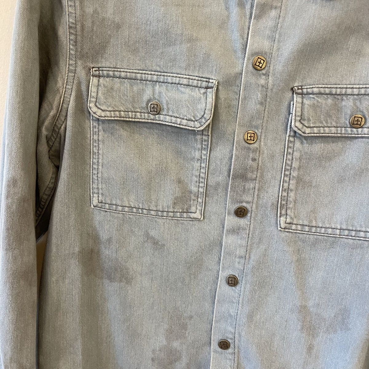 Ksubi × REVOLVE Ksubi Fitted Scorpio Shirt in Lowtide Size US S / EU 44-46 / 1 - 3 Thumbnail