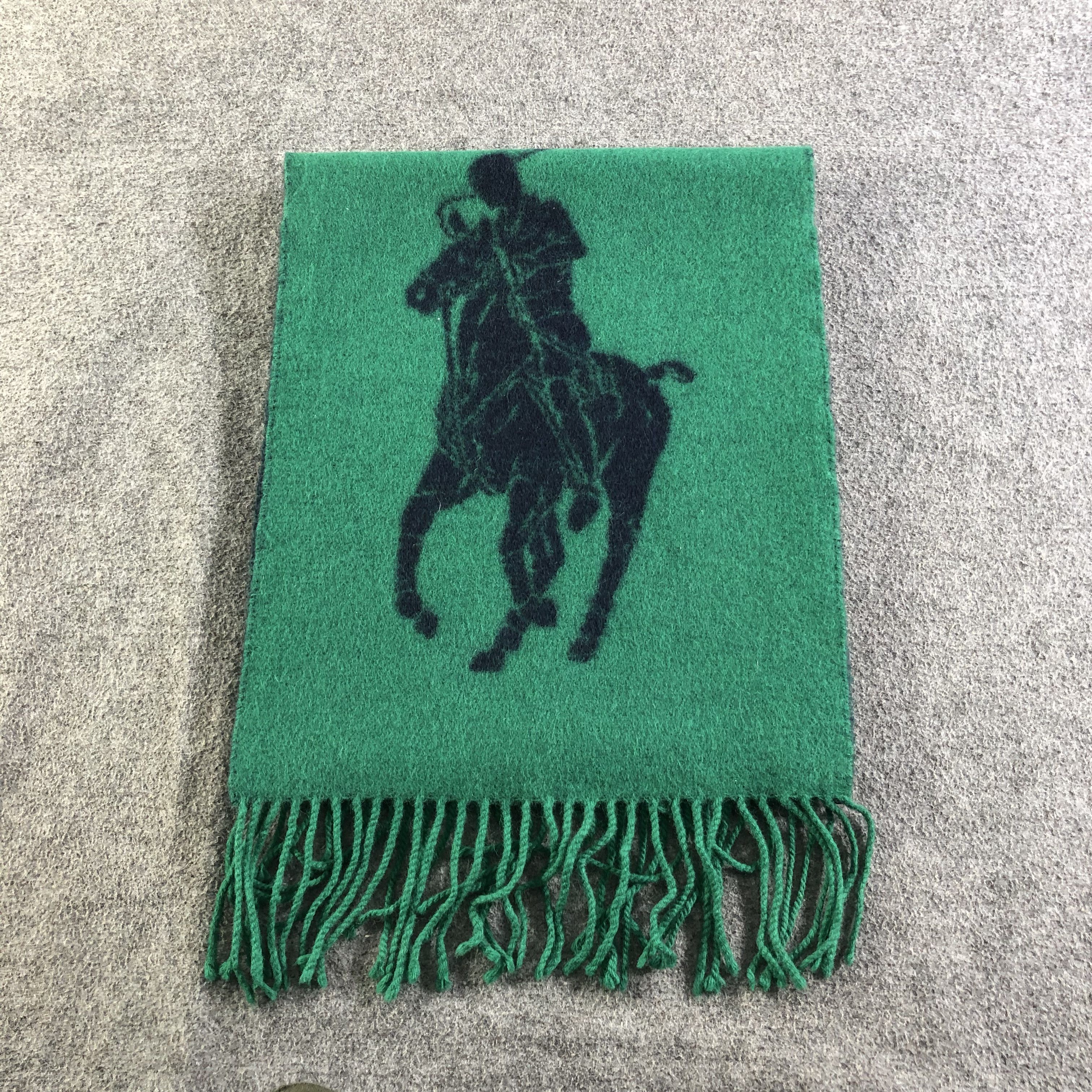 Polo Ralph Lauren Polo Ralph Lauren Big Logo Wool Scarf Muffler V2014 Size ONE SIZE - 2 Thumbnail