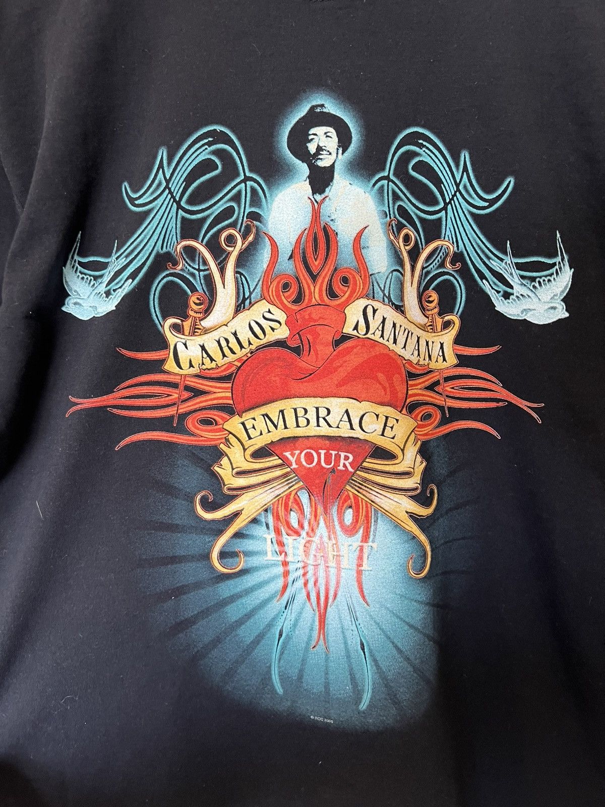 Band Tees Vintage 2006 Carlos Santana Tour T Shirt Embrace your light Size US M / EU 48-50 / 2 - 2 Thumbnail