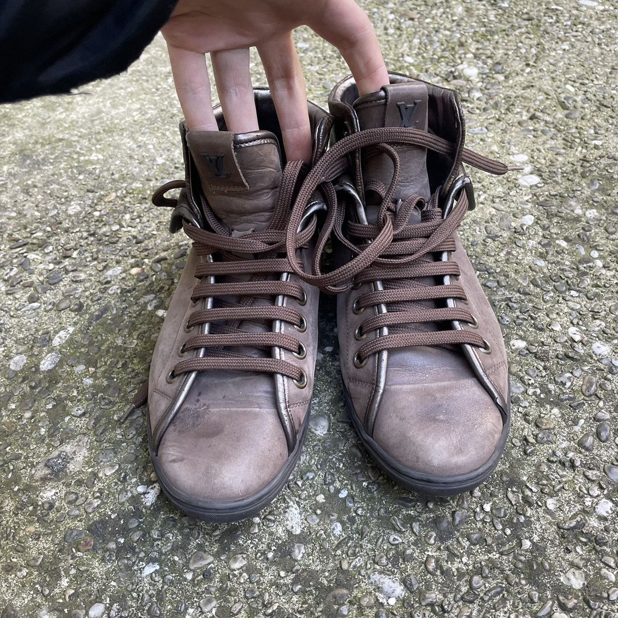 Designer × Louis Vuitton Louis vuitton high top sneakers Size US 8 / IT 38 - 3 Thumbnail