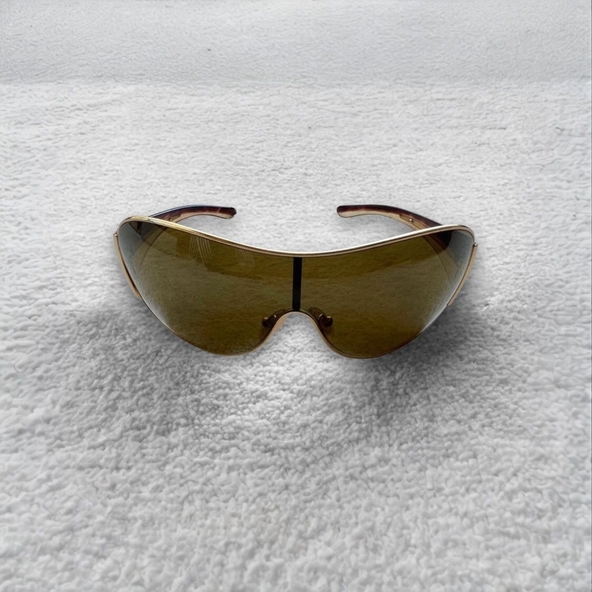 image of Prada Sunglasses Rhinestones Spr 52H in Brown Gold, Men's
