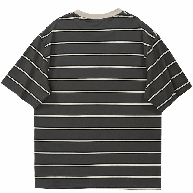 Japanese Brand Streetwear T-shirt Vintage Retro Striped Size US M / EU 48-50 / 2 - 2 Thumbnail