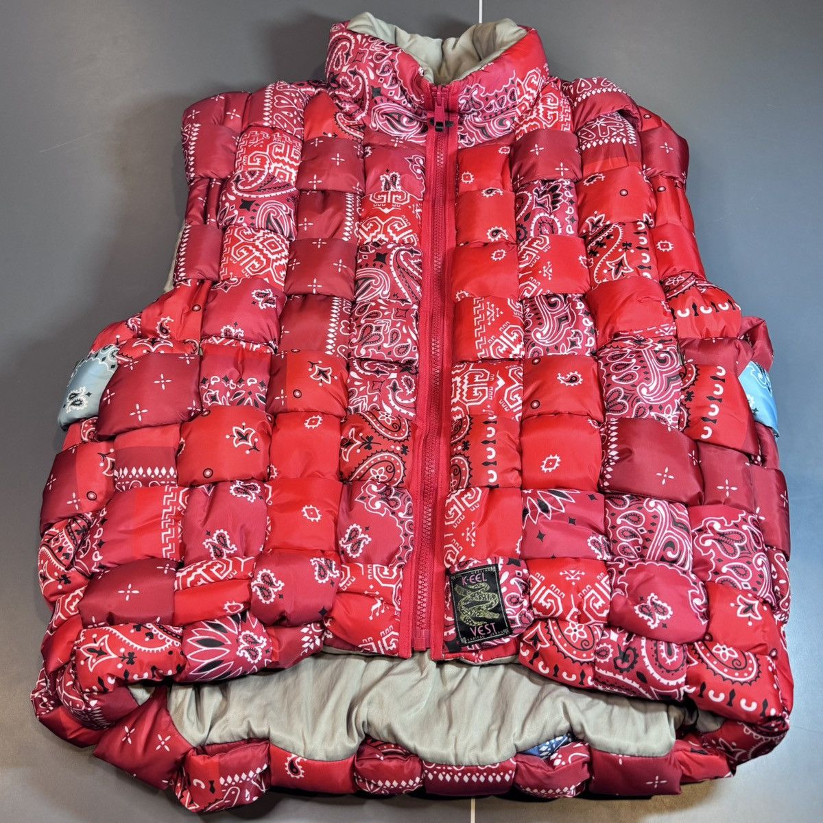 Kapital Kapital Bandana Woven Nylon KEEL Vest Size 4 XL Red Size US XL / EU 56 / 4 - 1 Thumbnail
