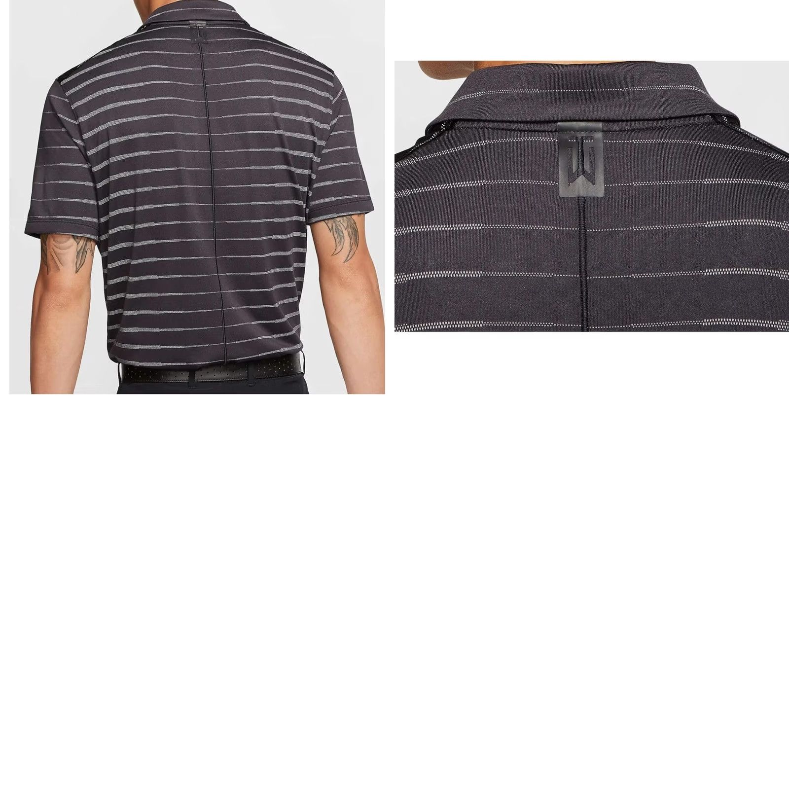 Nike Nike Tiger Woods Polo Shirt Mens XL Black Striped Dri-Fit Golf BV0350-010 Size US XL / EU 56 / 4 - 10 Thumbnail