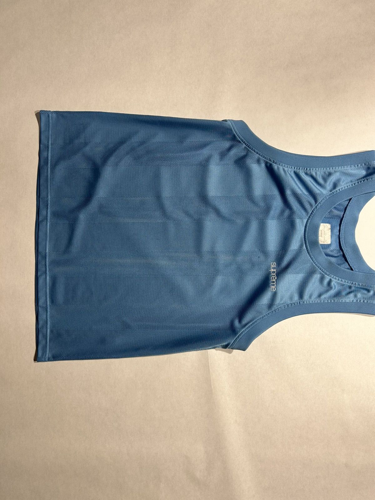 Supreme Supreme Light Blue Jersey – Mesh Stripe Design Size US M / EU 48-50 / 2 - 1 Thumbnail