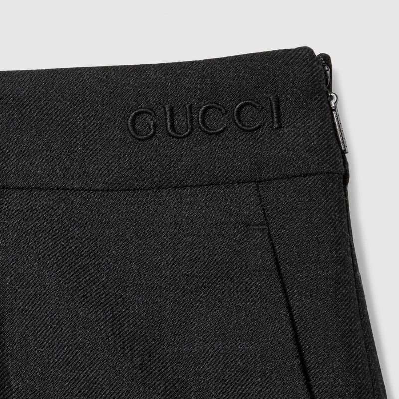 Gucci o1la5ras0526 Wool Gabardine Pants in Black Size 30" / US 8 / IT 44 - 7 Thumbnail