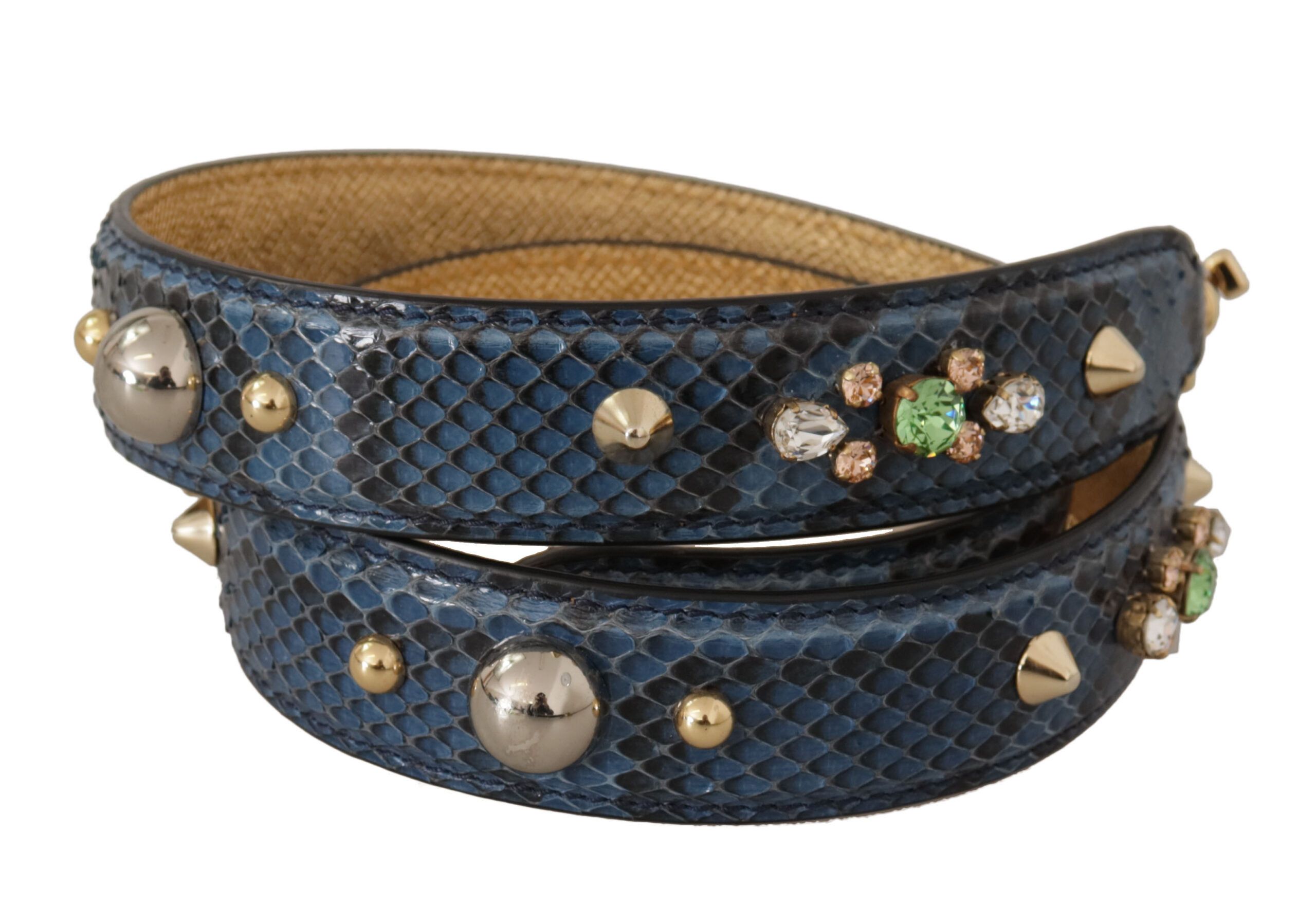 Dolce & Gabbana Elegant Leather Shoulder Bag Strap in Women's Blue Size ONE SIZE - 1 Thumbnail