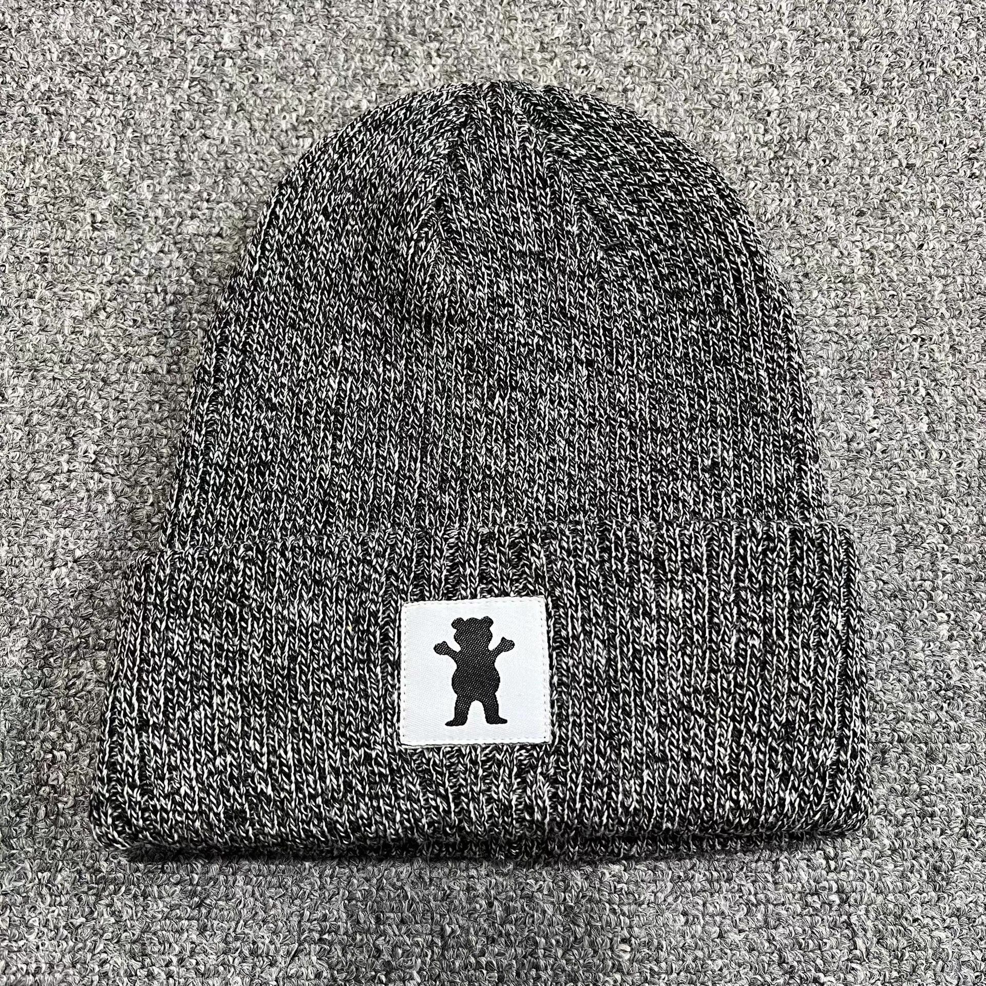 Grizzly Griptape Grizzly Griptape Bear Embroidered Knitted Beanie Q7 Size ONE SIZE - 2 Thumbnail