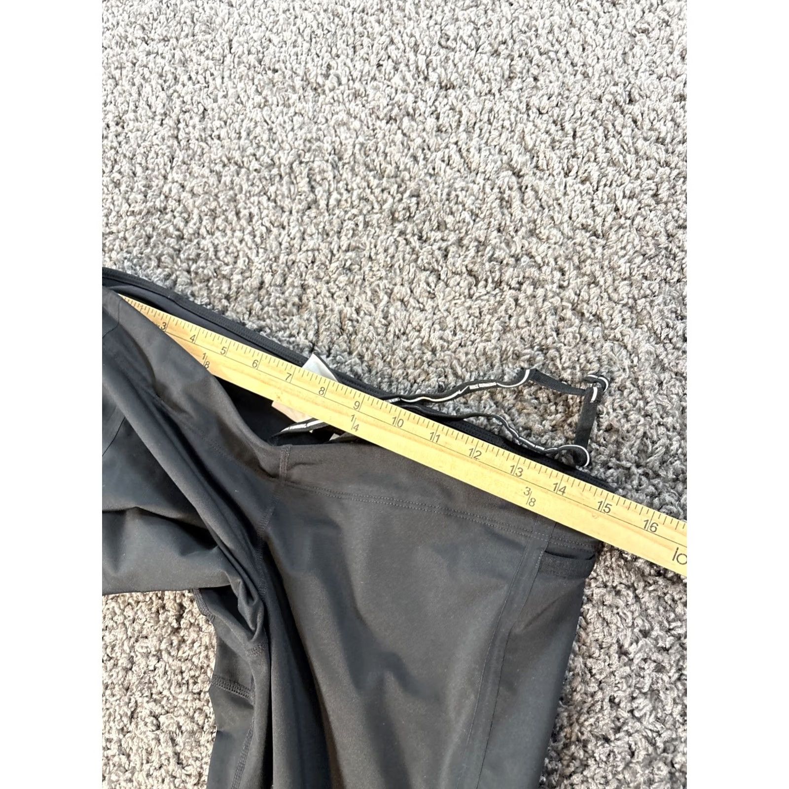 Nike Nike Dri-FIT Running Tights Womens Large Black Reflective Zip Pocket 840868-010 Size ONE SIZE - 4 Thumbnail