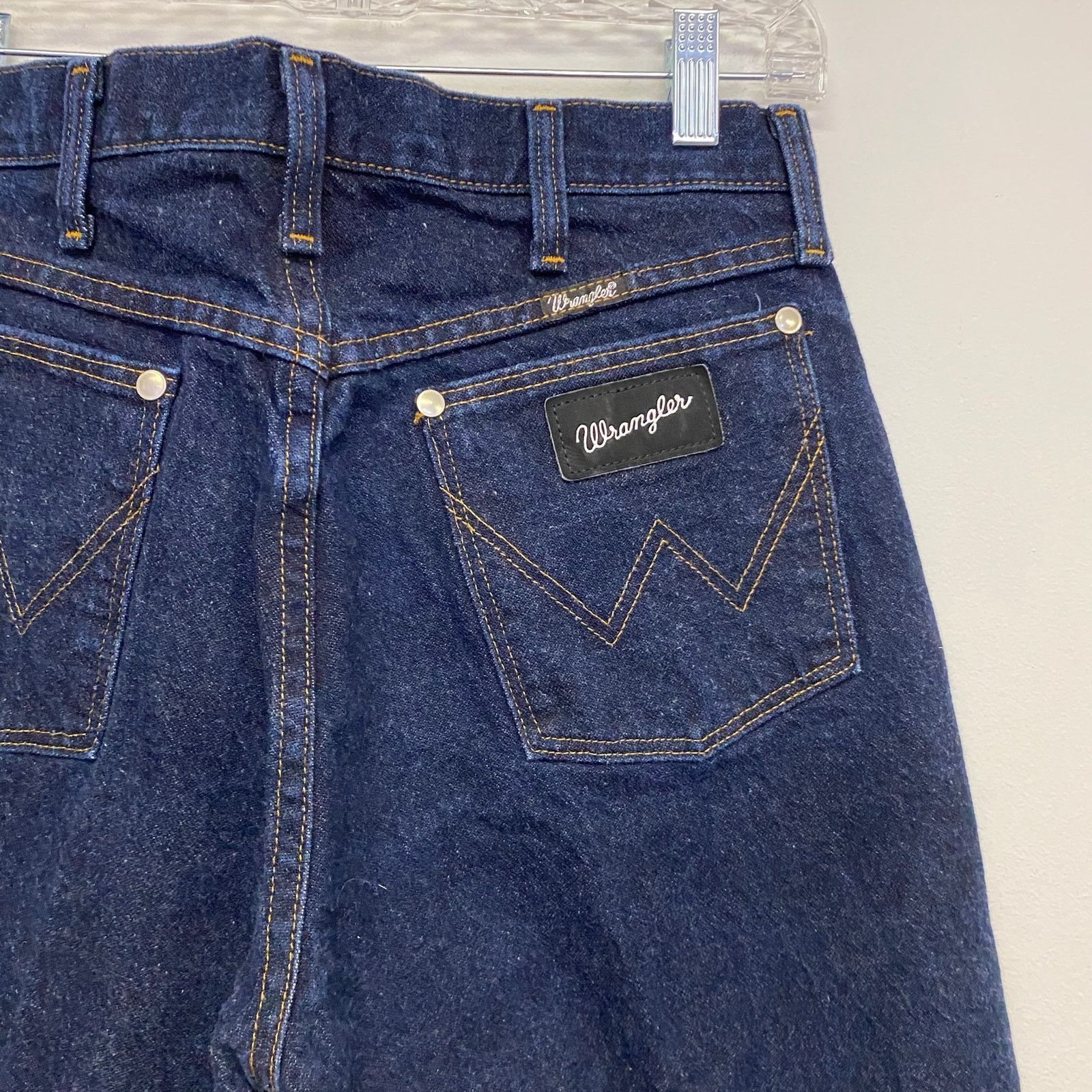 Wrangler Vintage Wrangler Dark Blue Silver Ed. Straight Leg Jeans Size US 32 / EU 48 - 2 Thumbnail