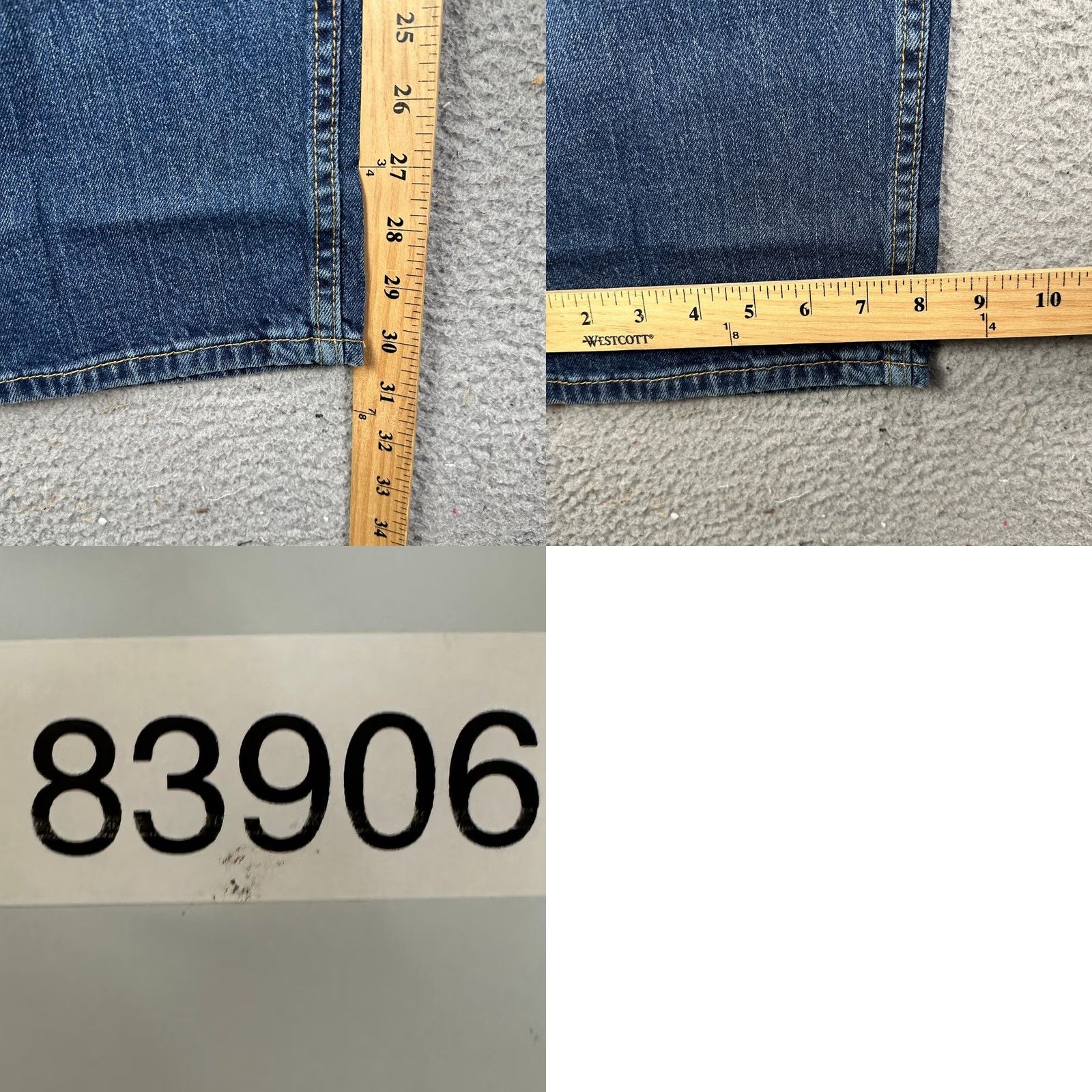 Levi's Levi's 505 Original Fit Jeans Straight Blue Mens 38X30 Regular - 5-Pocket Comfort Stretch Denim EUC Size US 38 / EU 54 - 8 Thumbnail