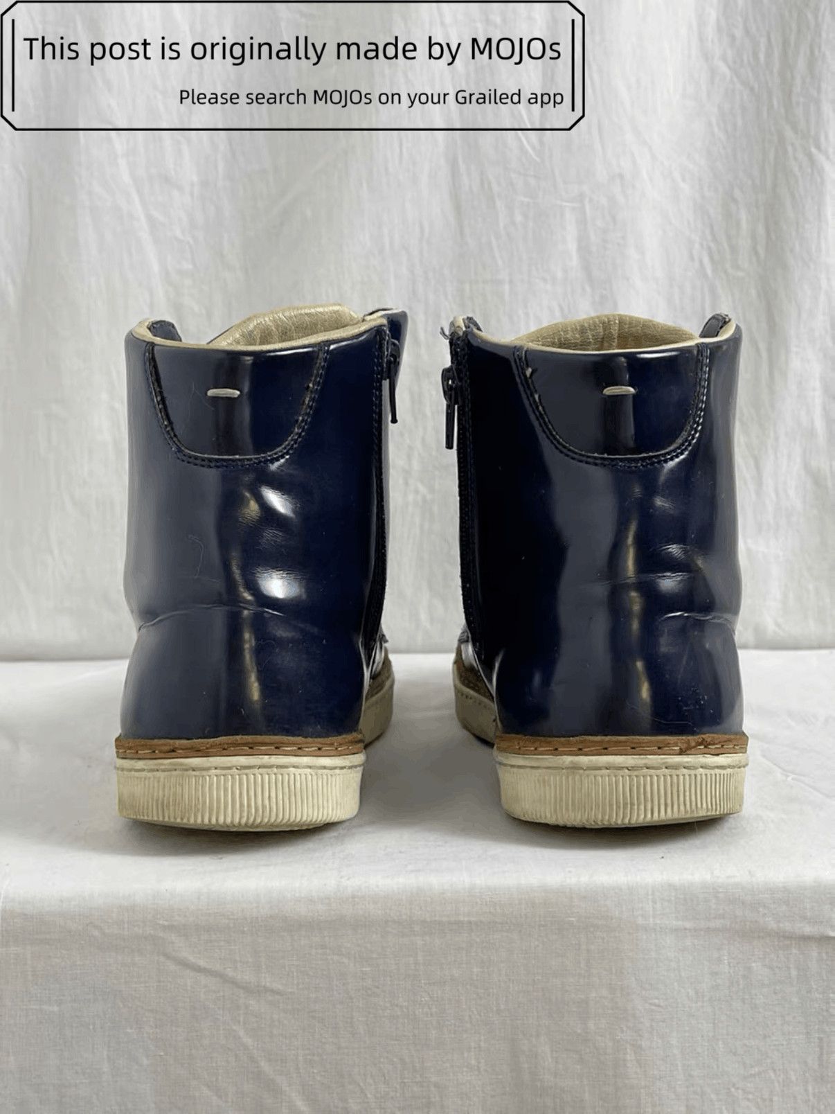 Maison Margiela Sz 41.5 Maison Margiela Patent Leather Hi-Top mojos4113 Size US 8.5 / EU 41-42 - 5 Thumbnail